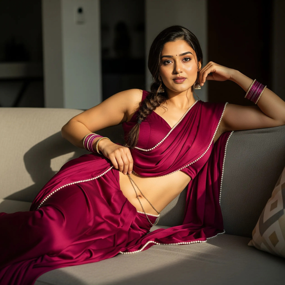 Pearled Desire Honeymoon Saree