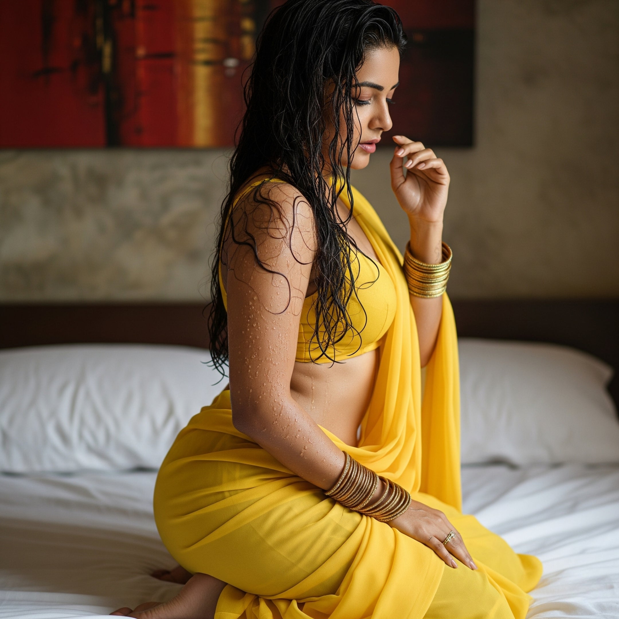 Golden Hour After-Dark Saree