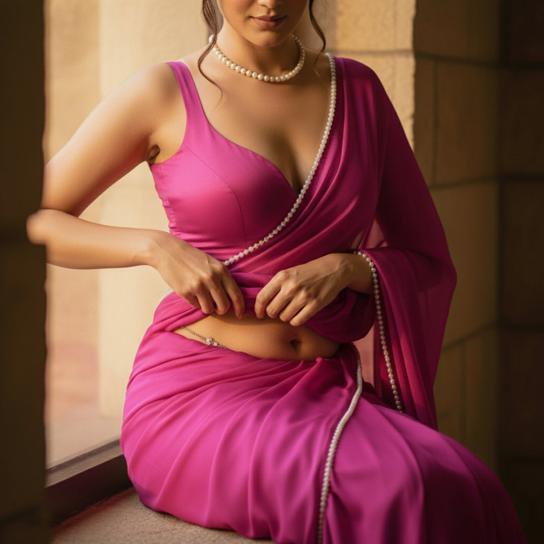 Pearl Desire After Dark Saree