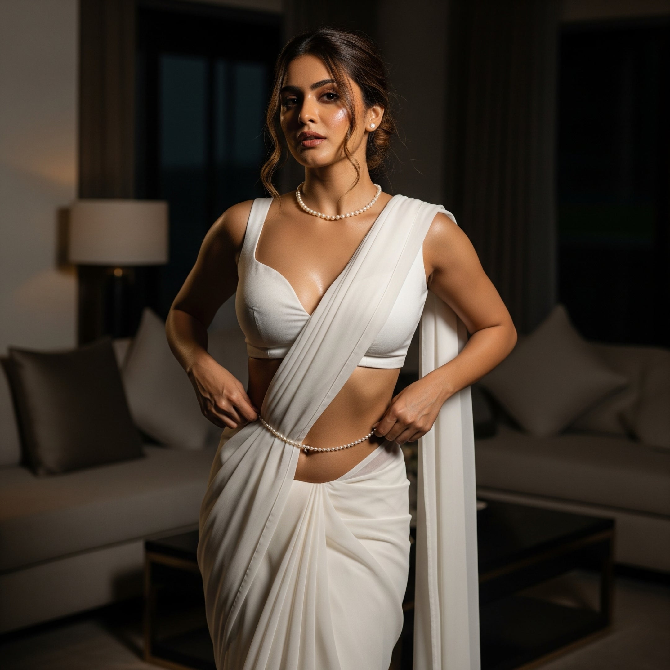 Mysterious Night After Dark Saree