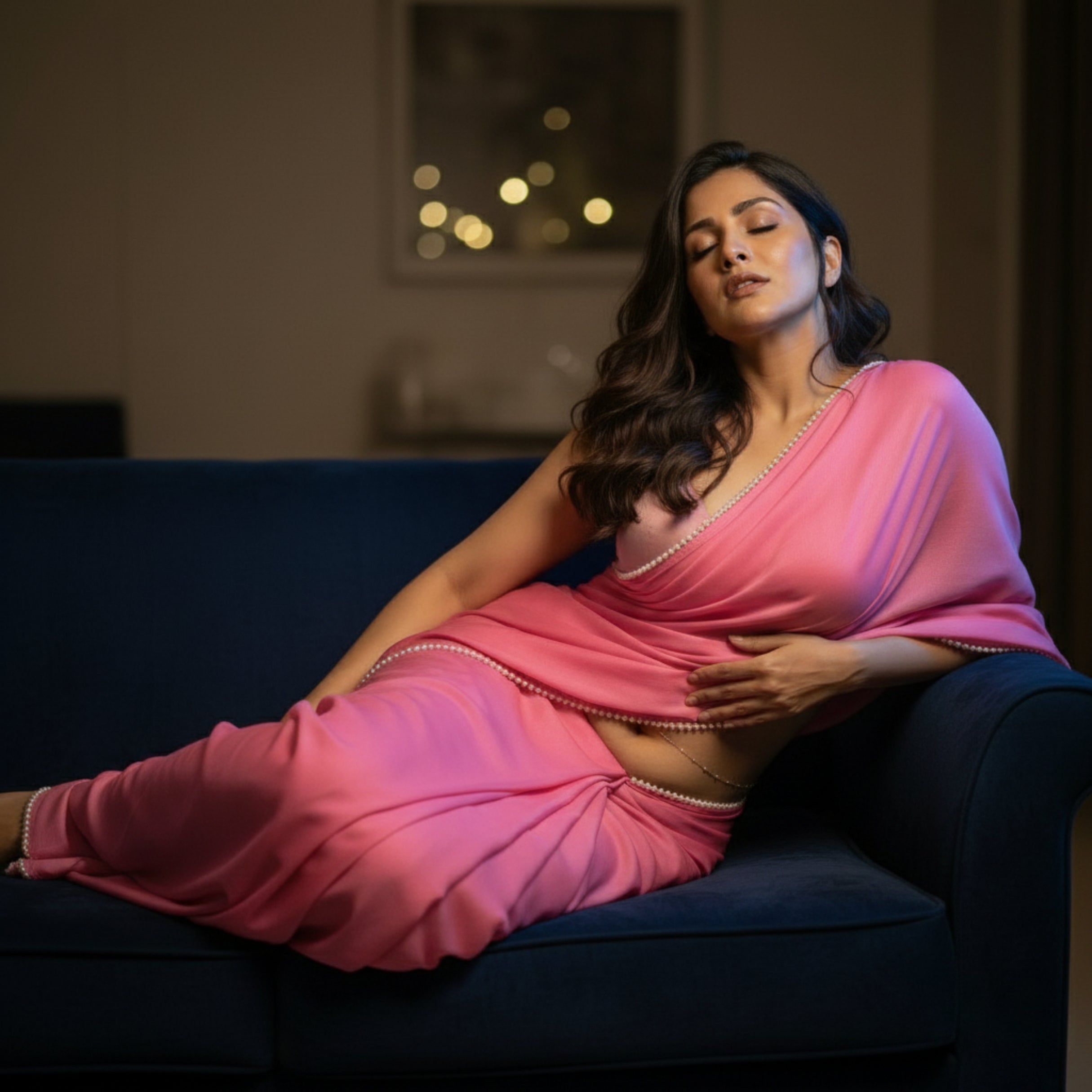 Blush Pearl After Dark Saree