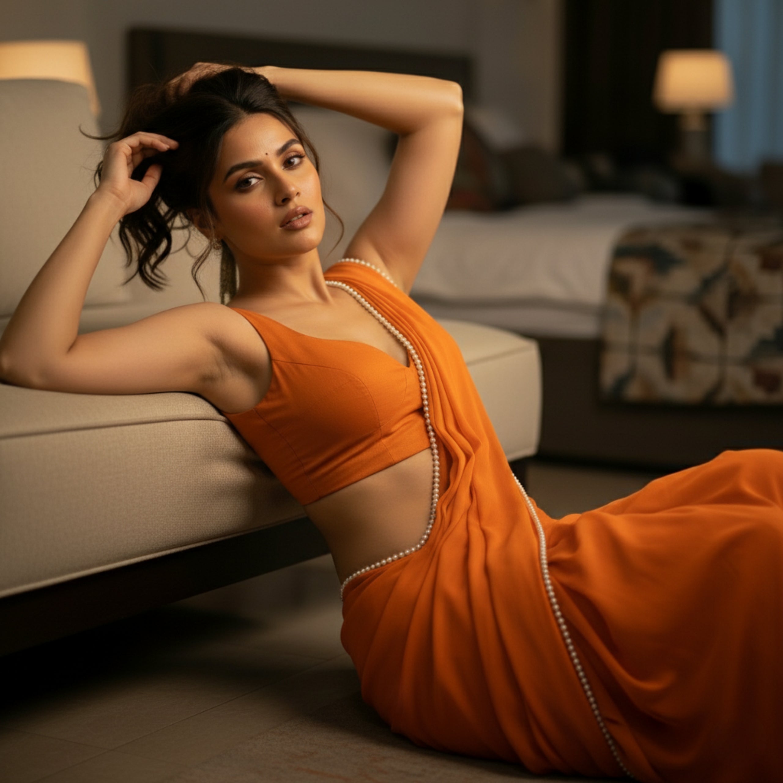 Auric Pearl After Dark Saree