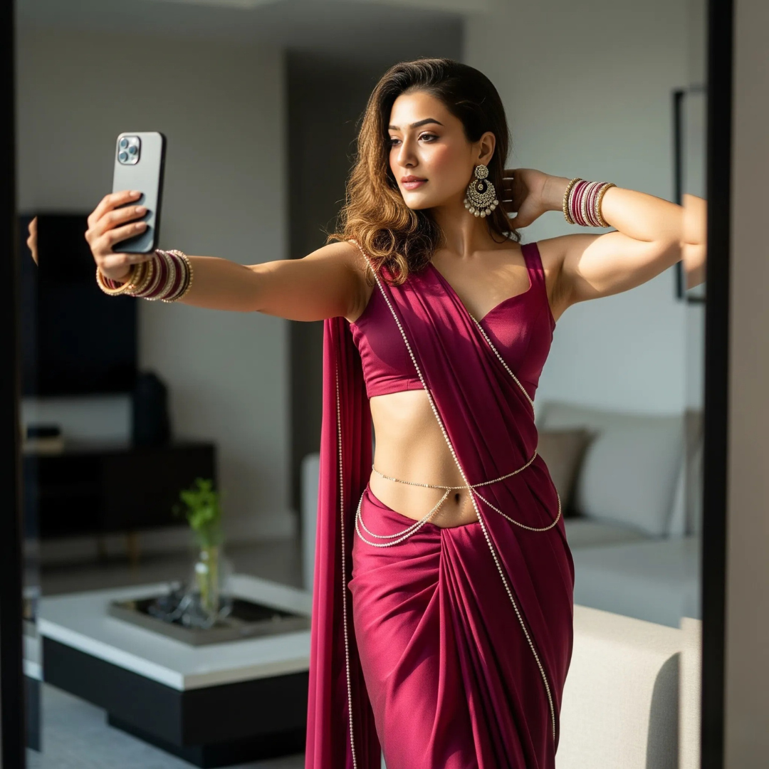 Pearled Desire Honeymoon Saree