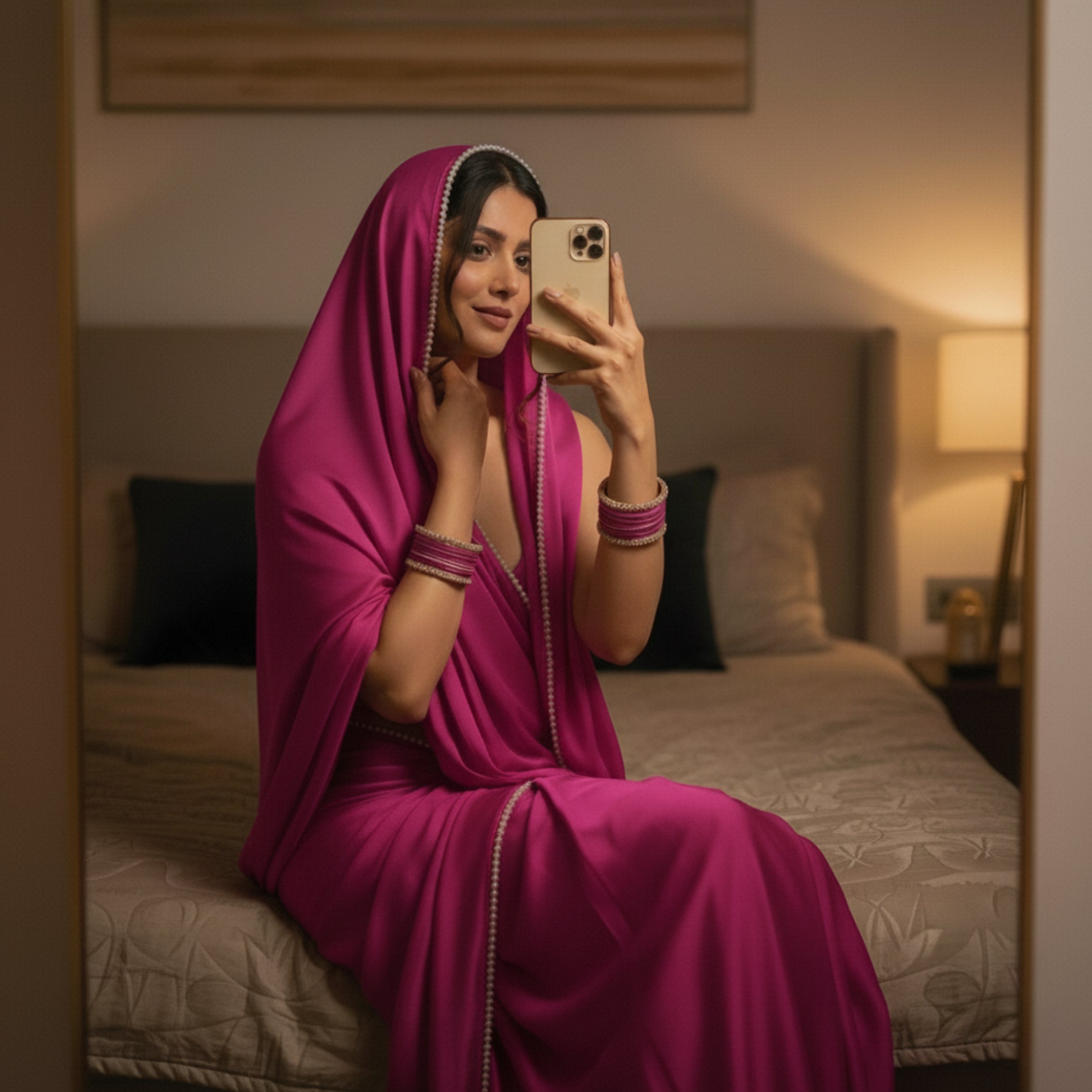 Pearl Desire After Dark Saree