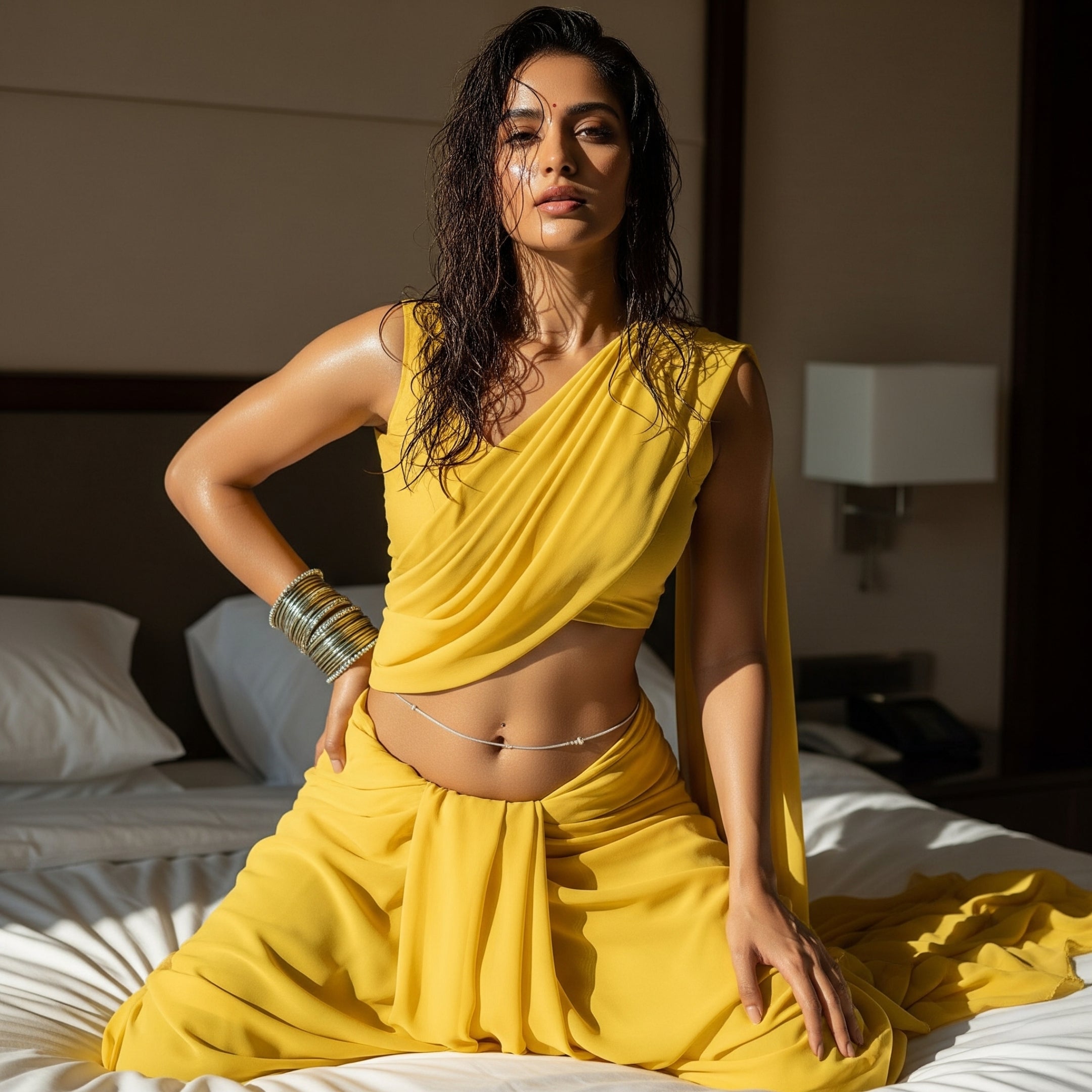 Golden Hour After-Dark Saree