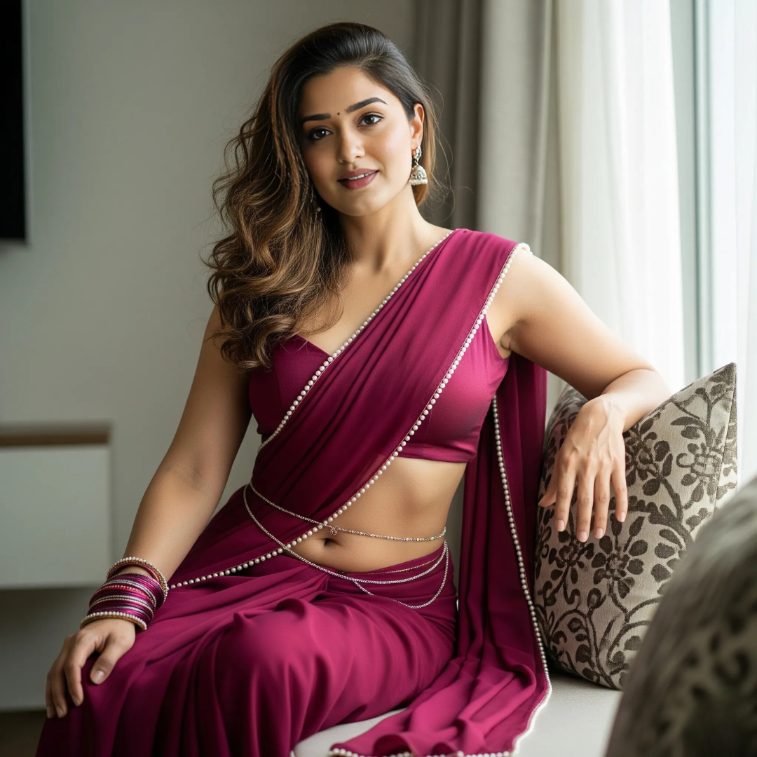 Pearled Desire Honeymoon Saree