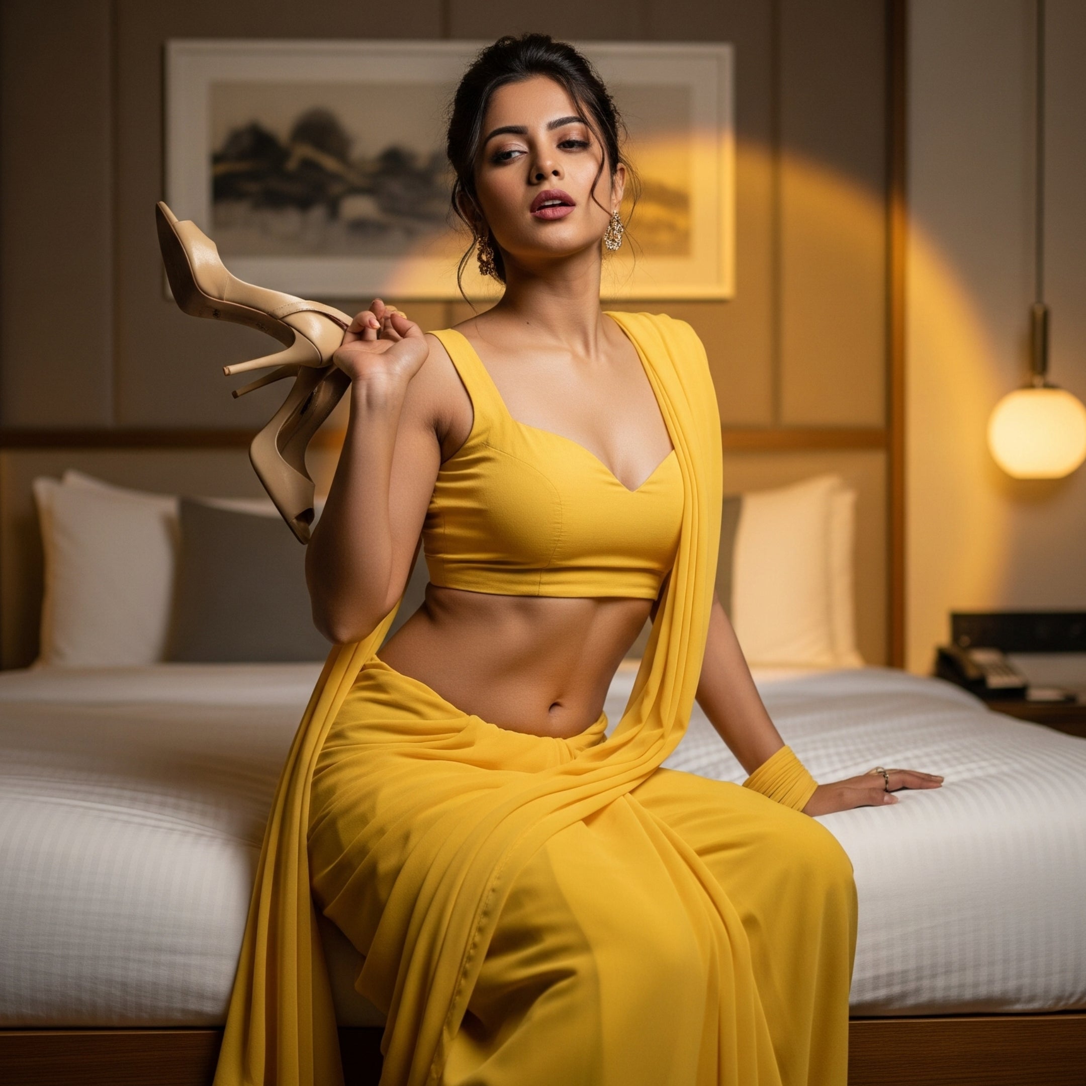 Golden Hour After-Dark Saree
