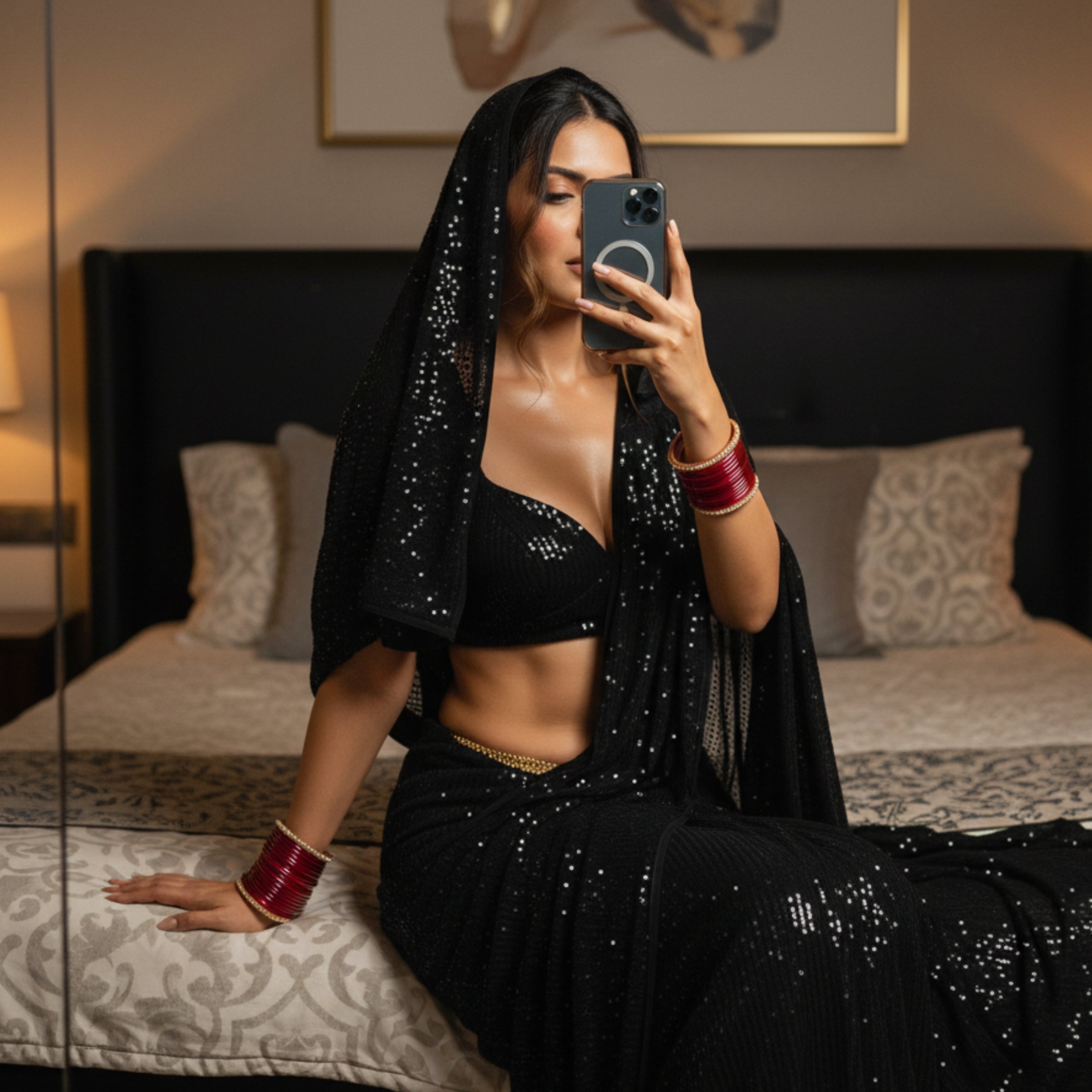 Sparkling Temptation After Dark Saree