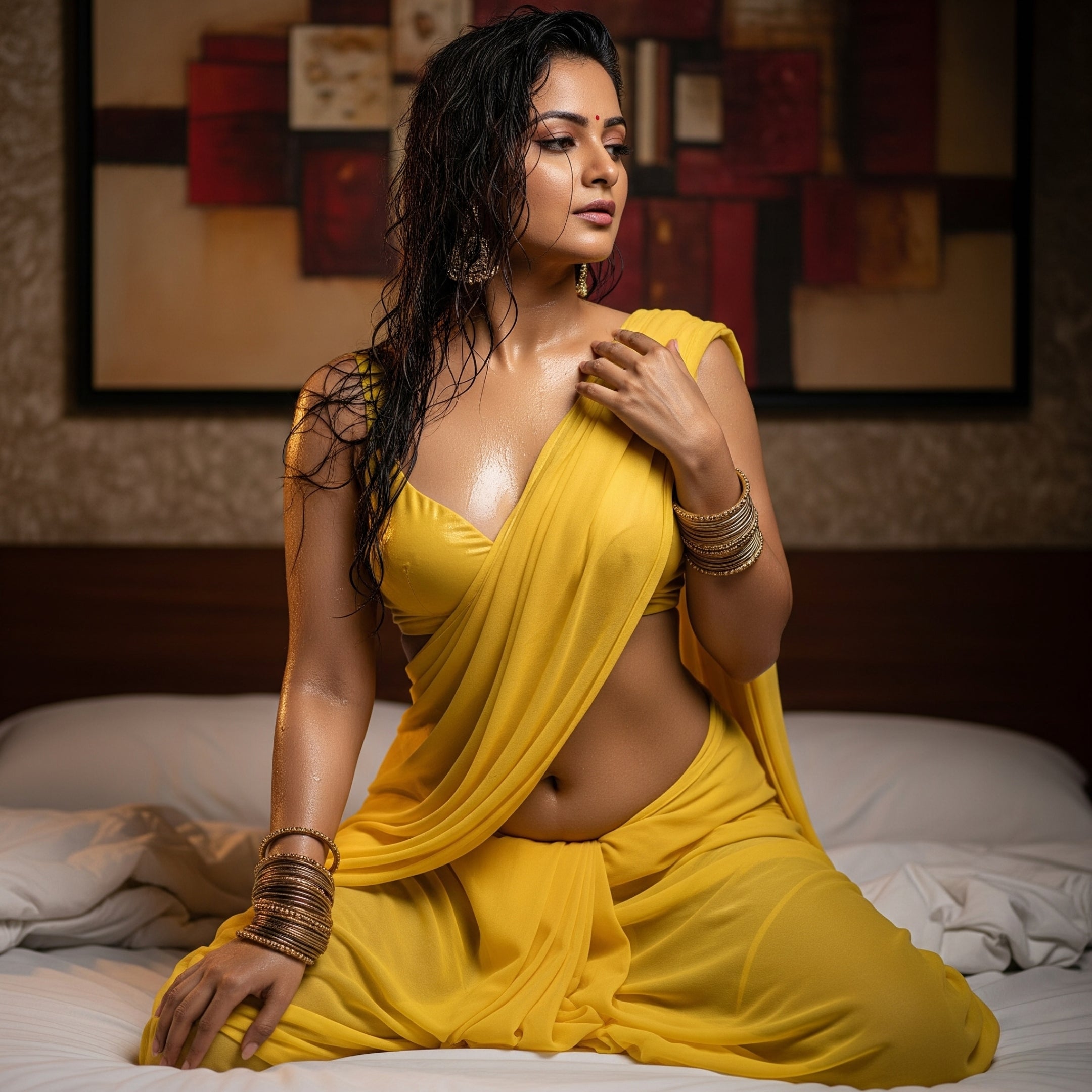 Golden Hour After-Dark Saree