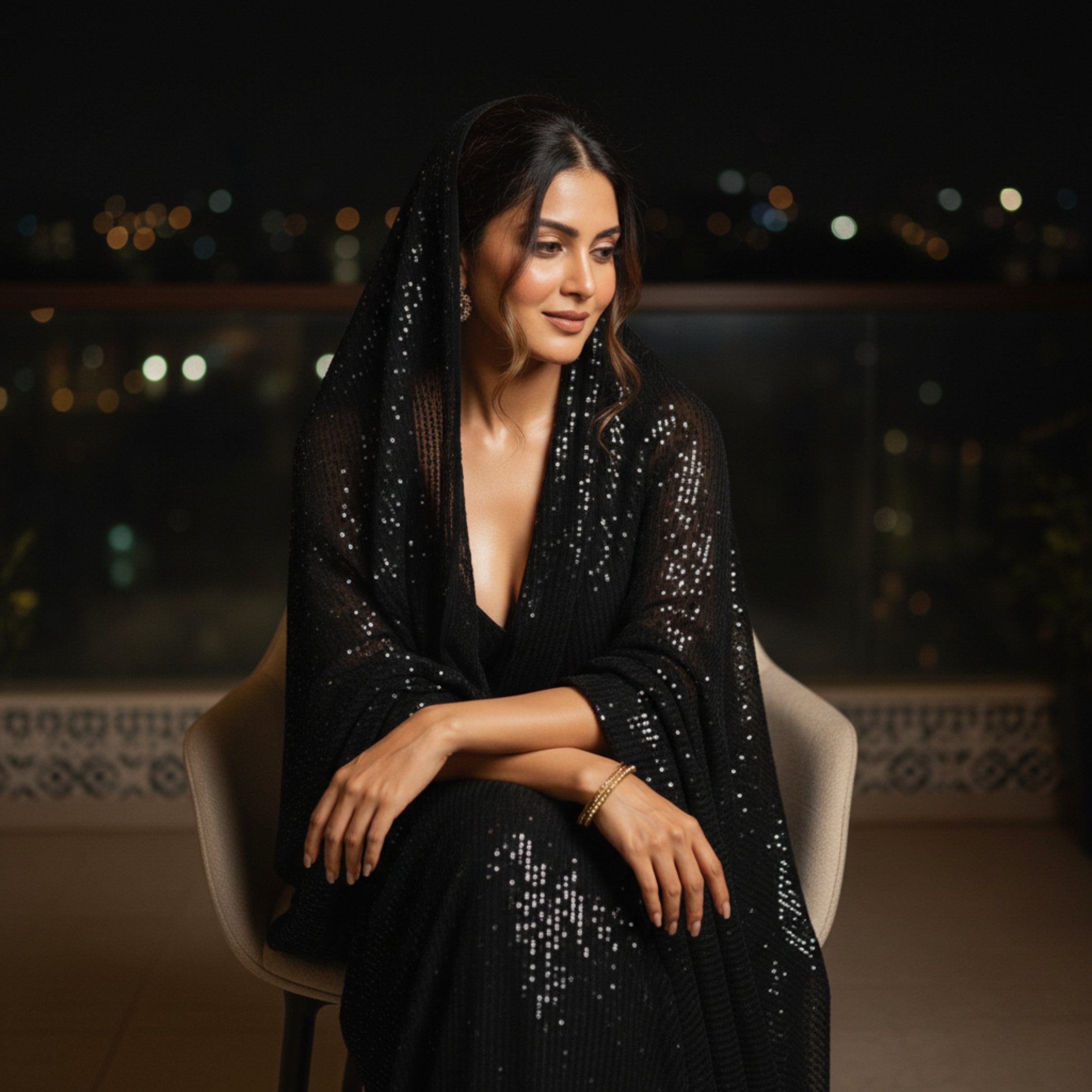 Sparkling Temptation After Dark Saree