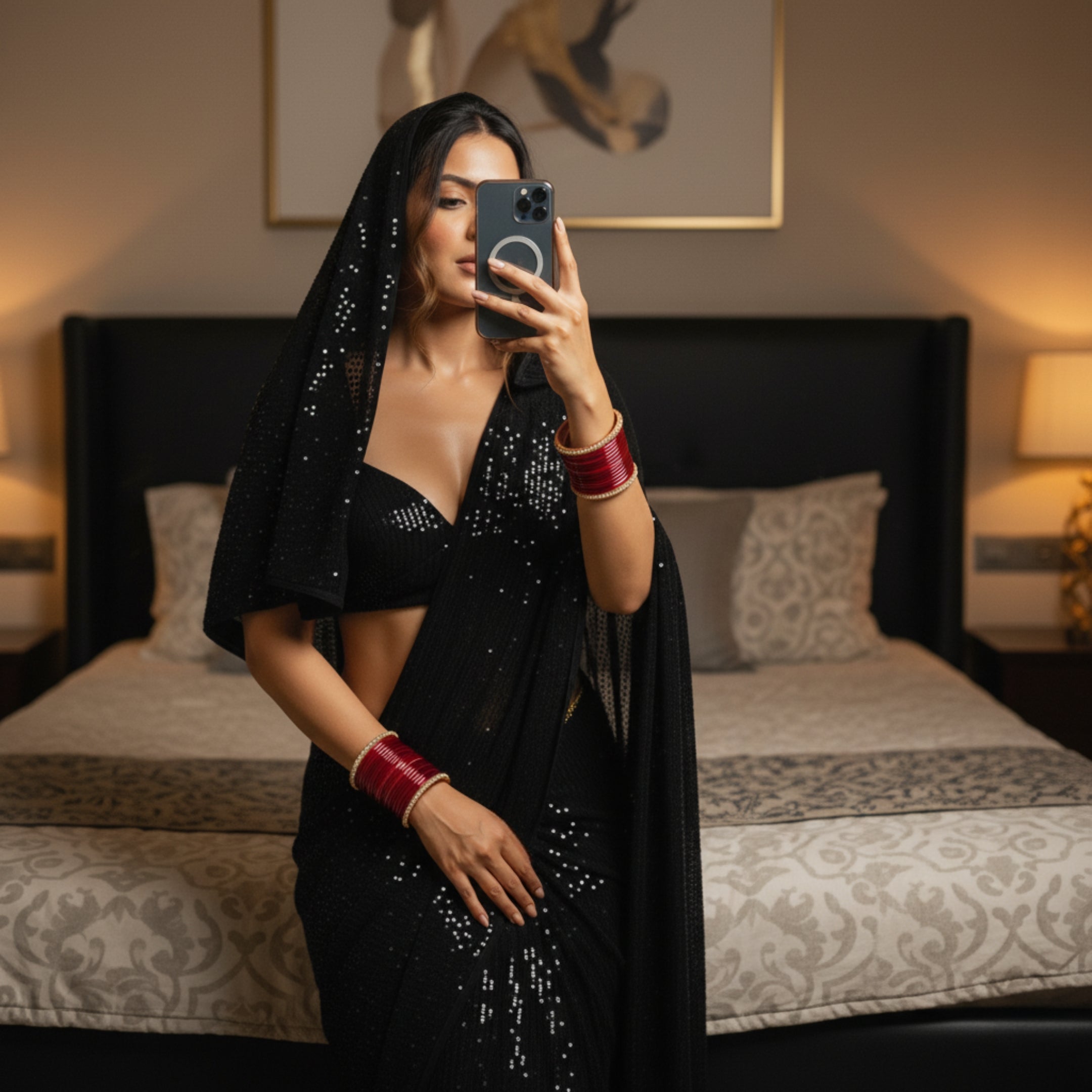 Sparkling Temptation After Dark Saree