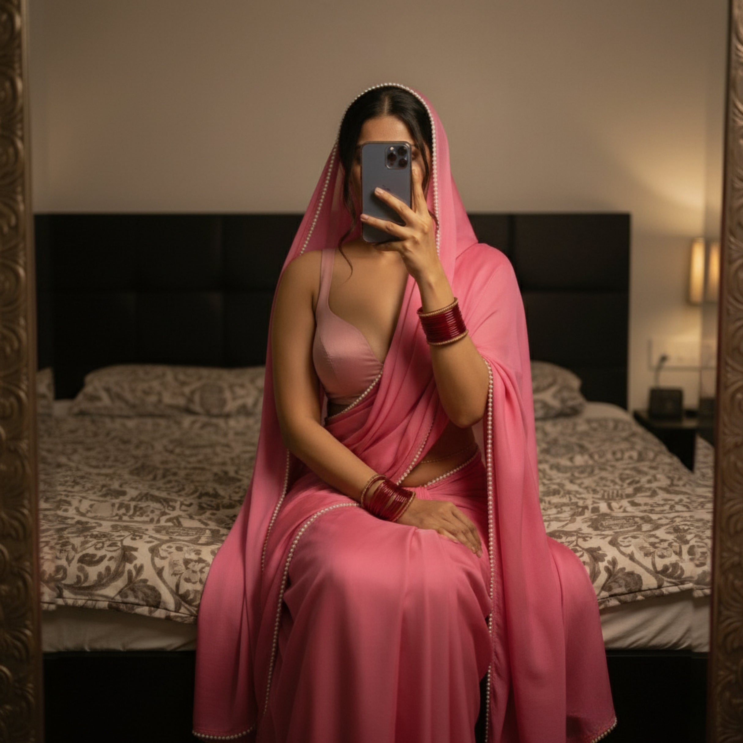 Blush Pearl After Dark Saree