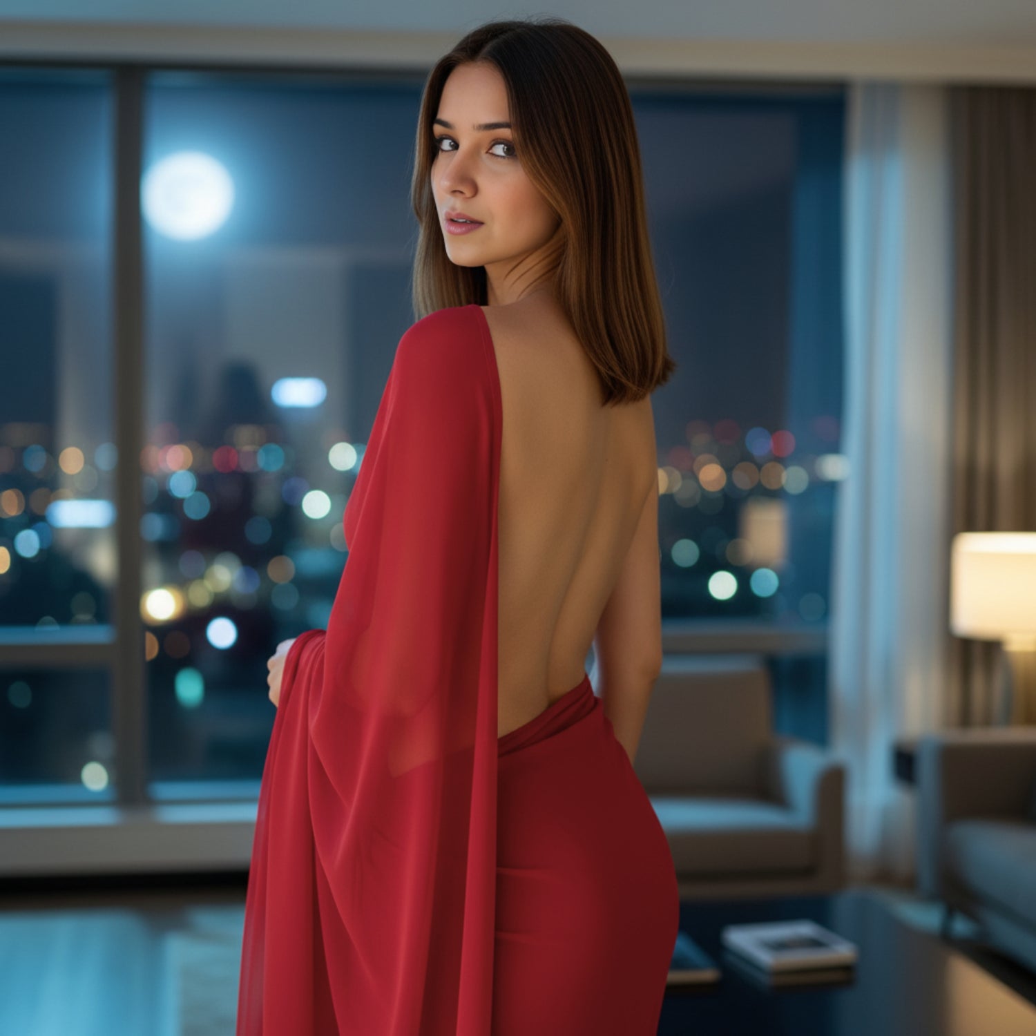 Velvet Temptation After Dark Saree