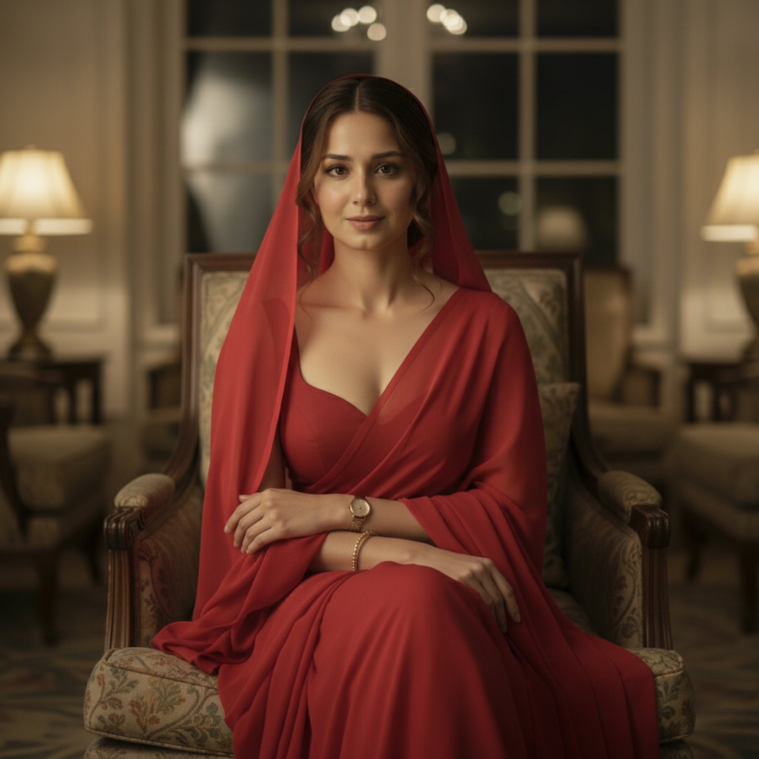 Velvet Temptation After Dark Saree
