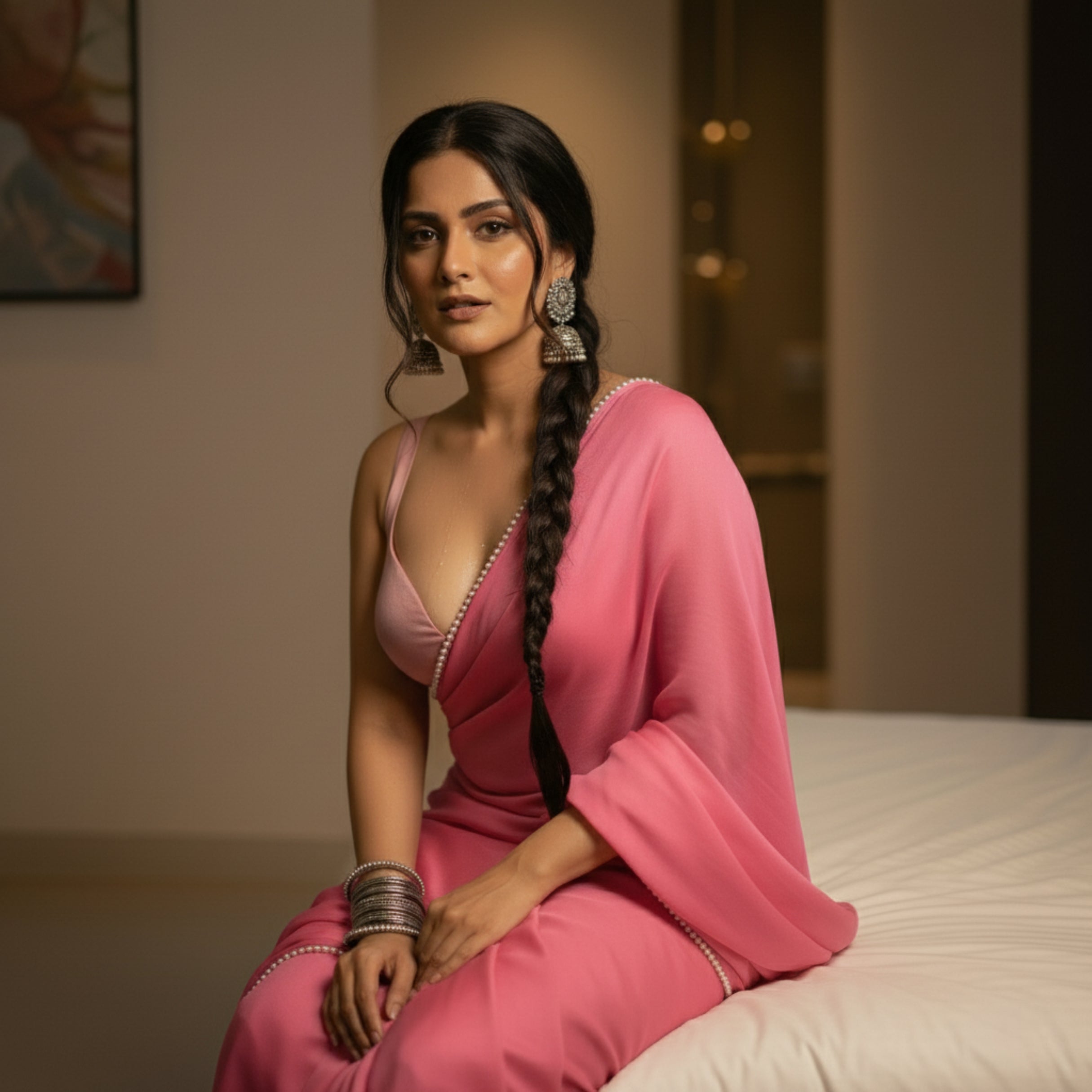 Blush Pearl After Dark Saree