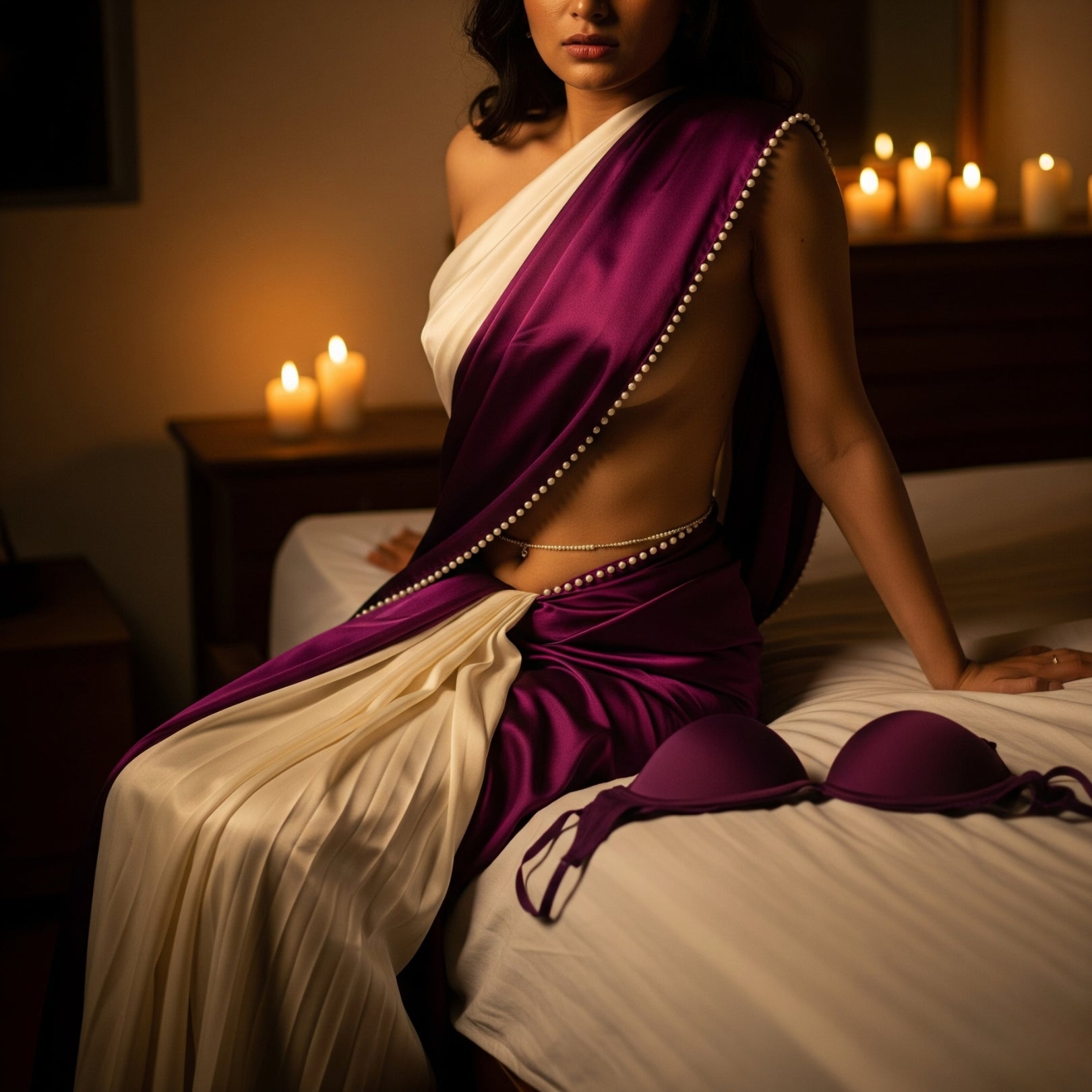 Plum Desire Dual-Tone After Dark Saree