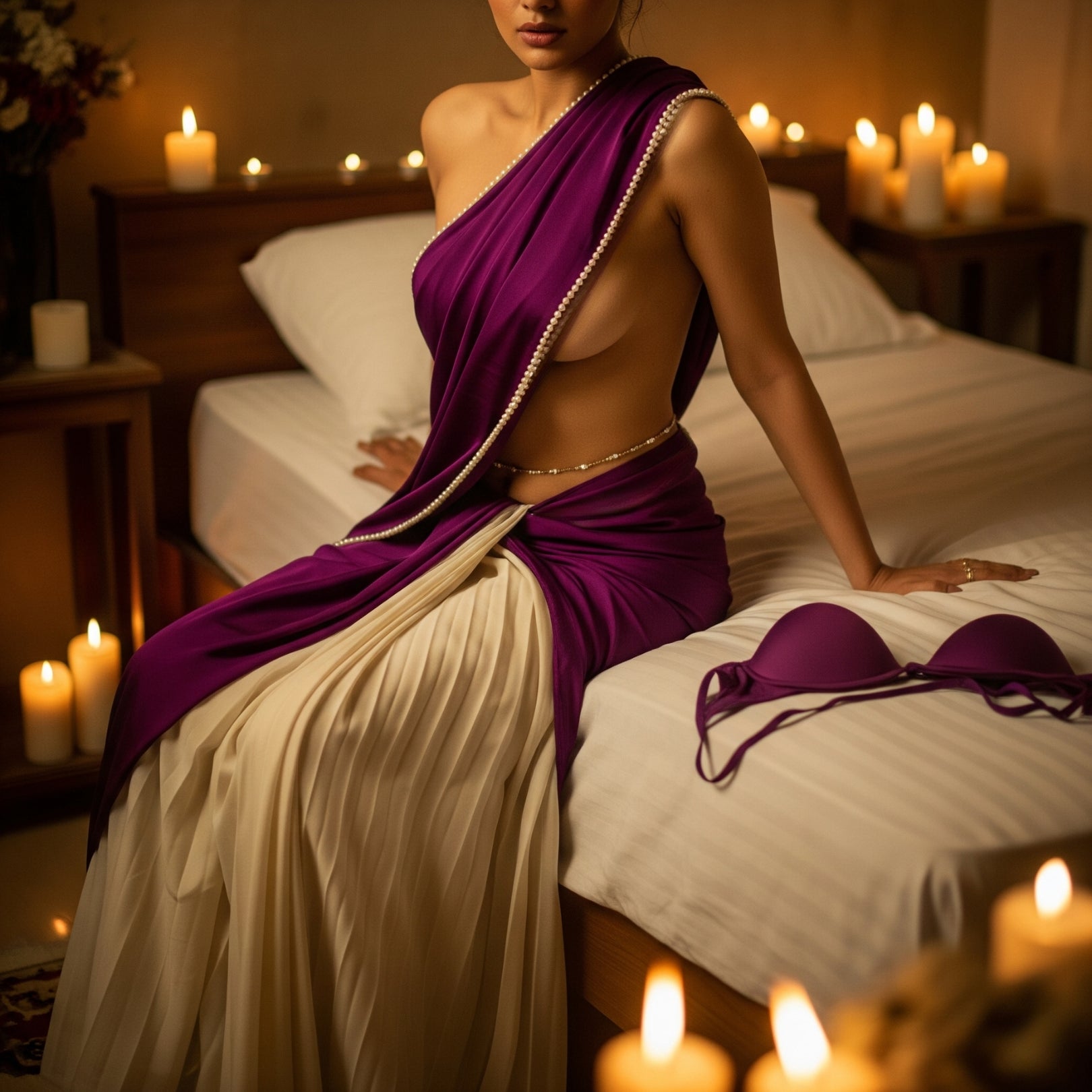 Plum Desire Dual-Tone After Dark Saree