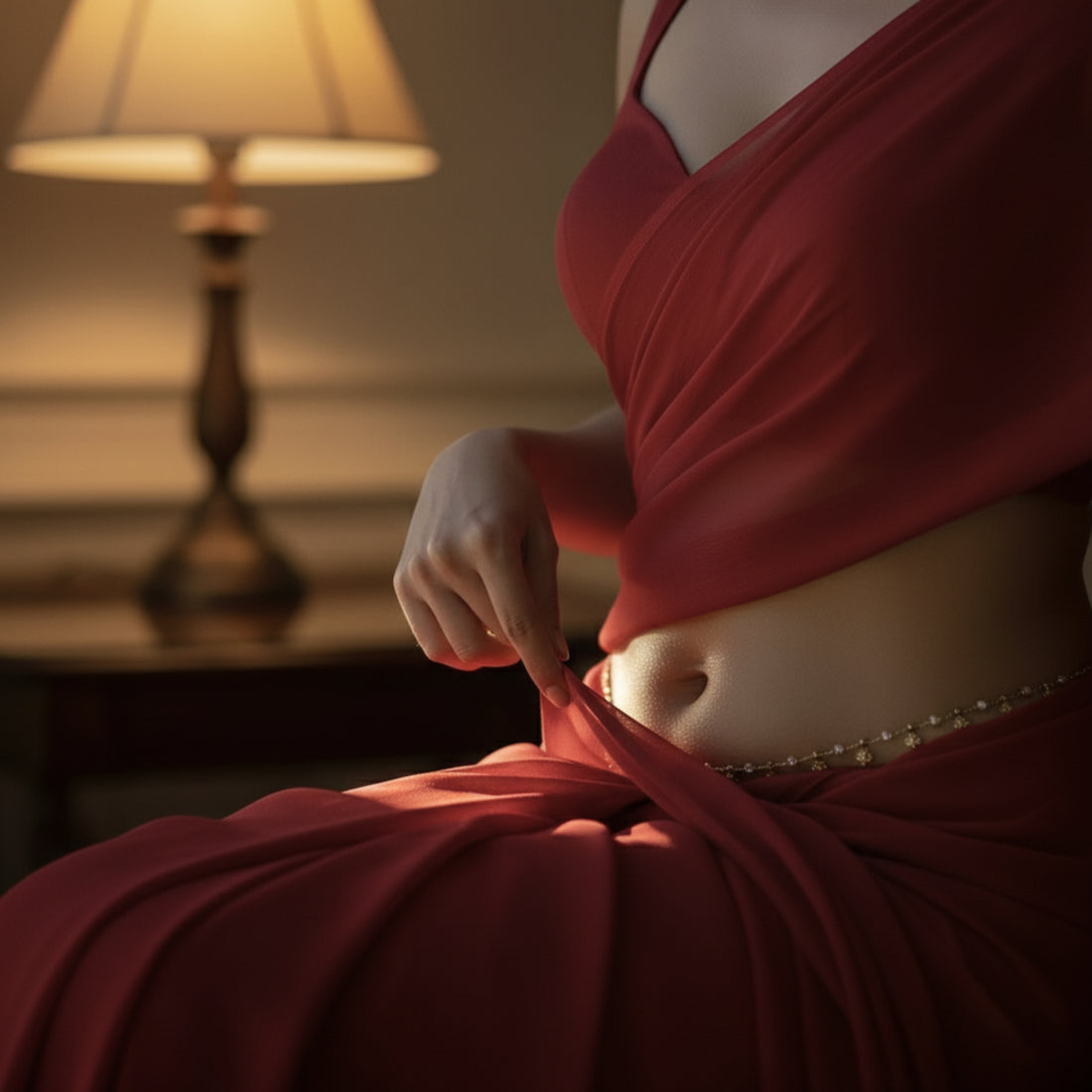 Velvet Temptation After Dark Saree