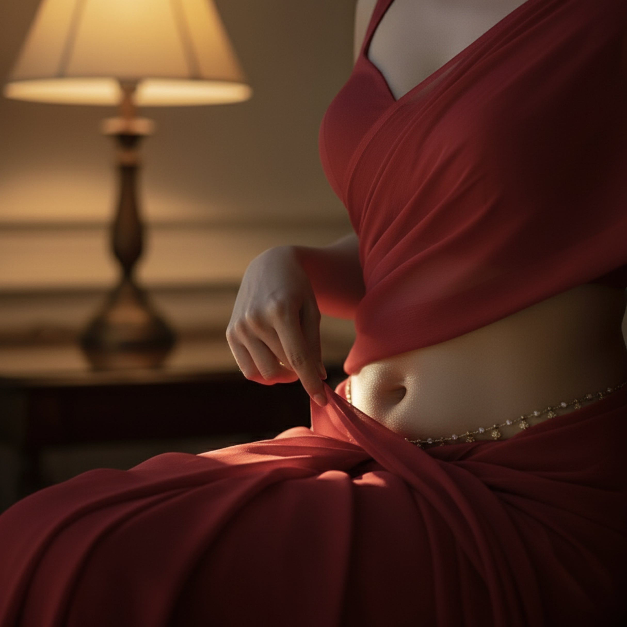 Velvet Temptation After Dark Saree