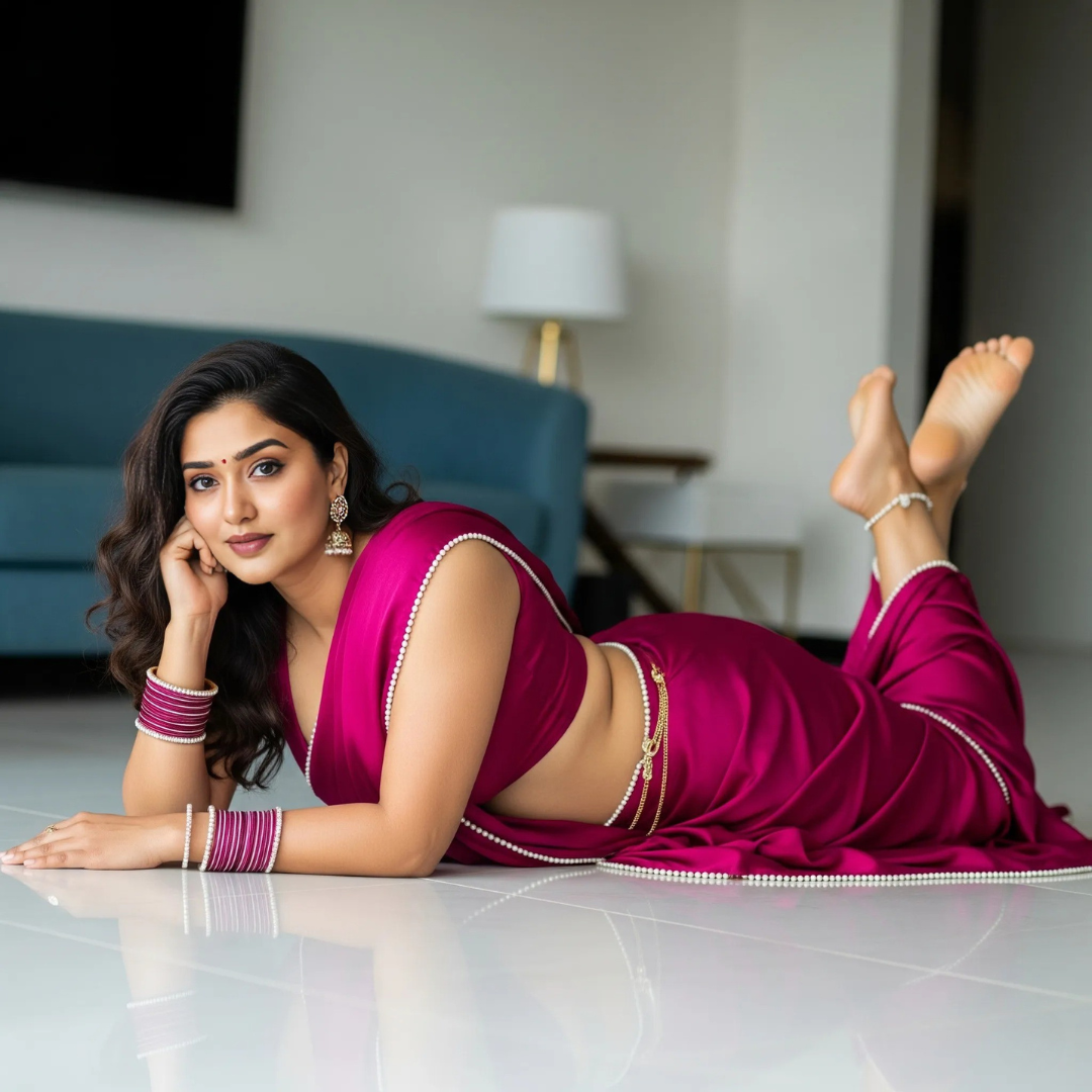 Pearled Desire Honeymoon Saree