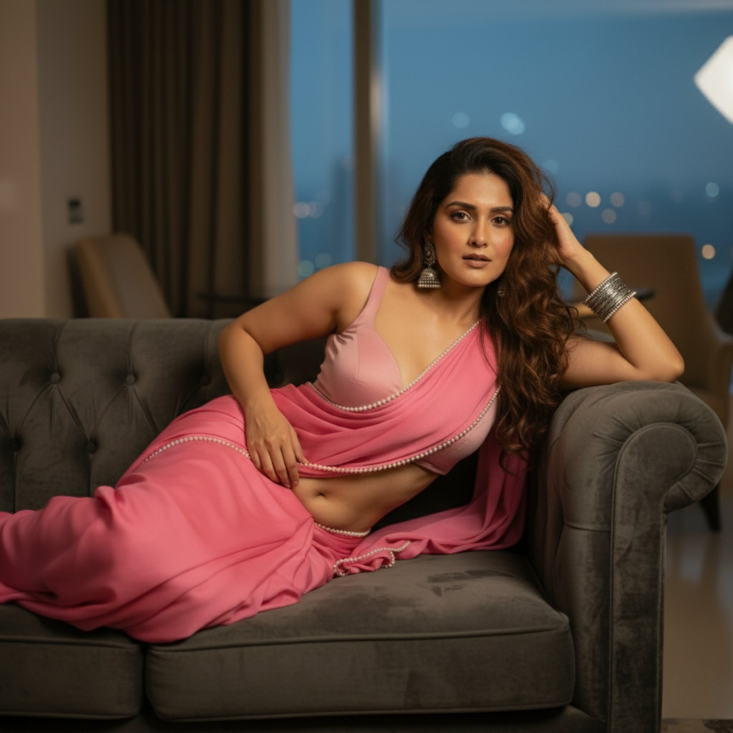 Blush Pearl After Dark Saree