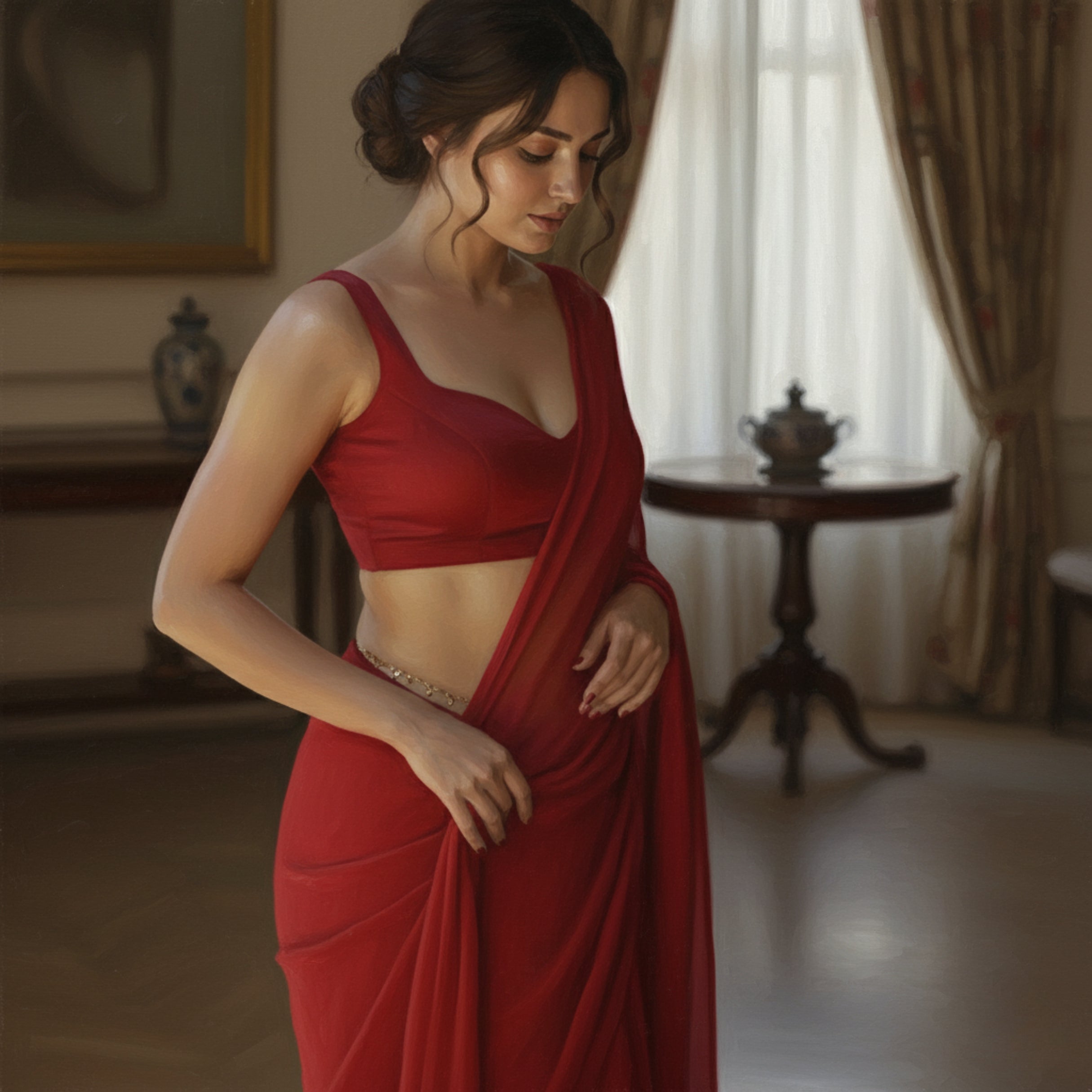 Velvet Temptation After Dark Saree