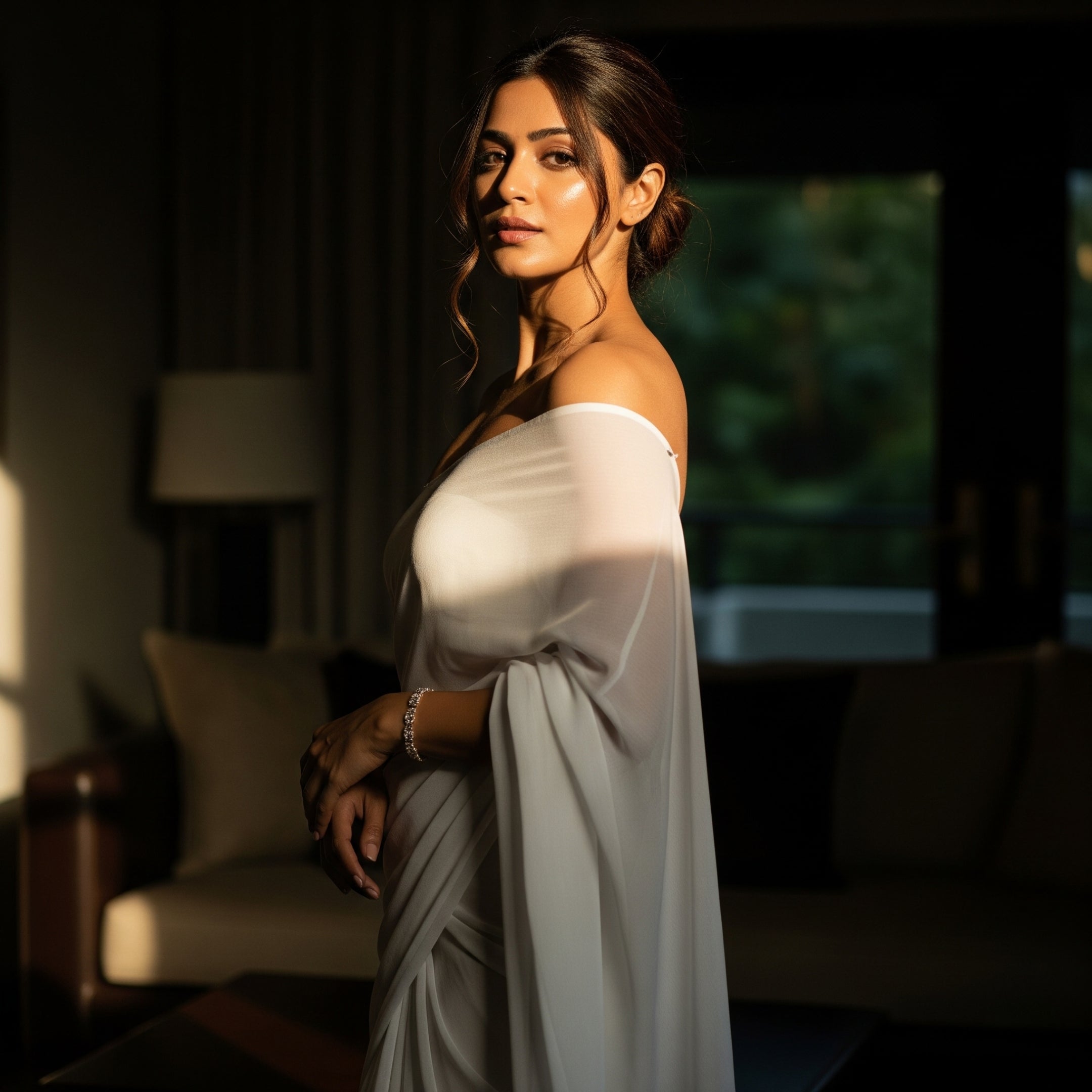 Mysterious Night After Dark Saree
