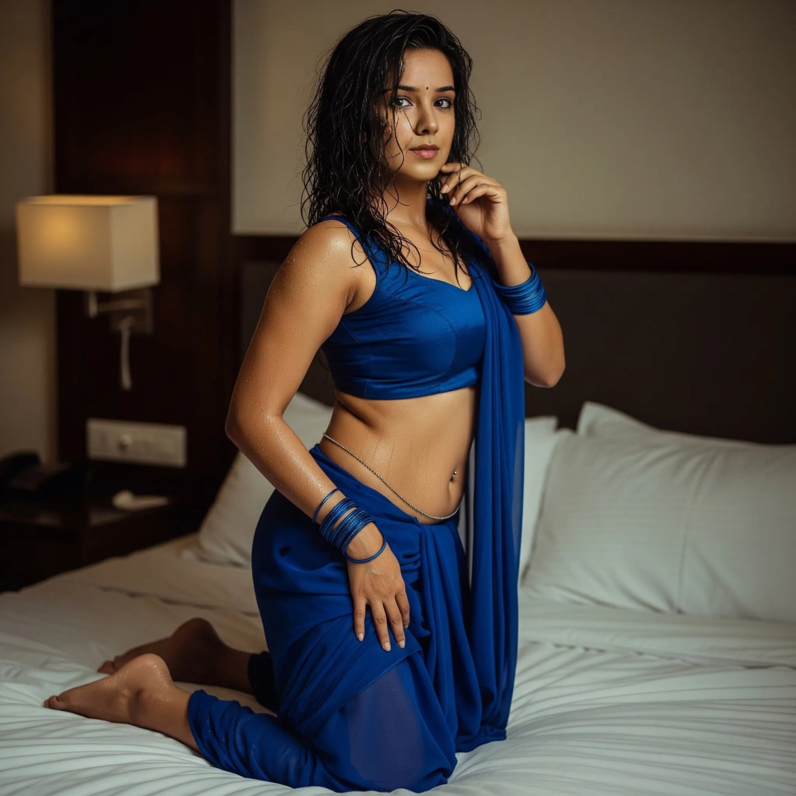 Bare Blush After Dark Saree