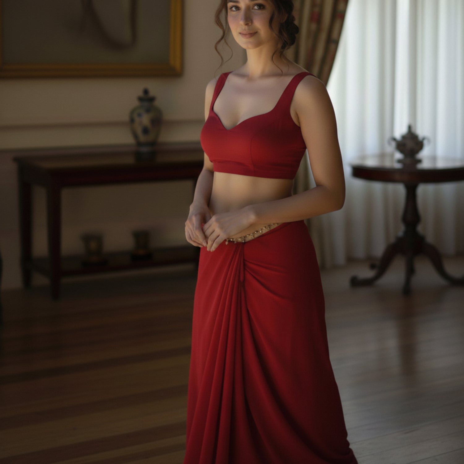 Velvet Temptation After Dark Saree