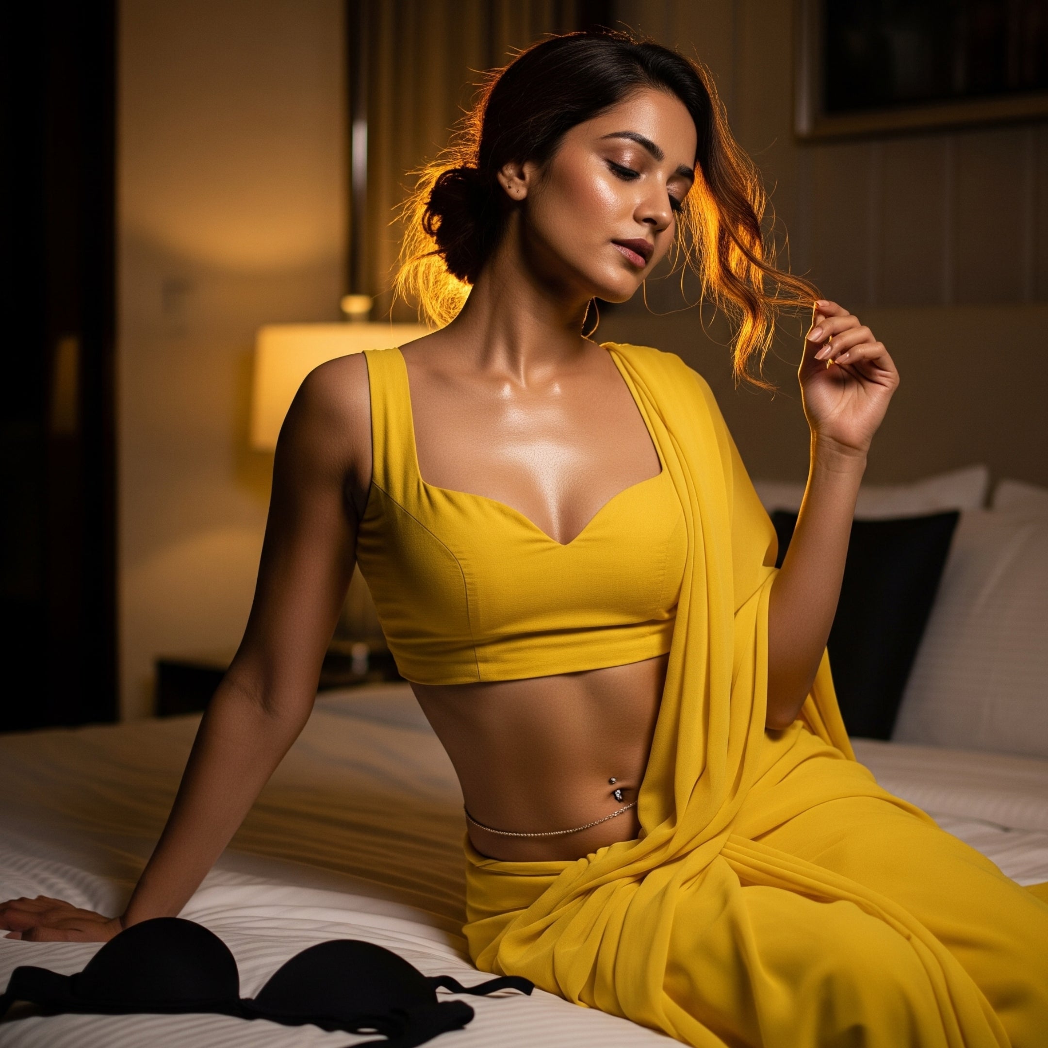 Golden Hour After-Dark Saree