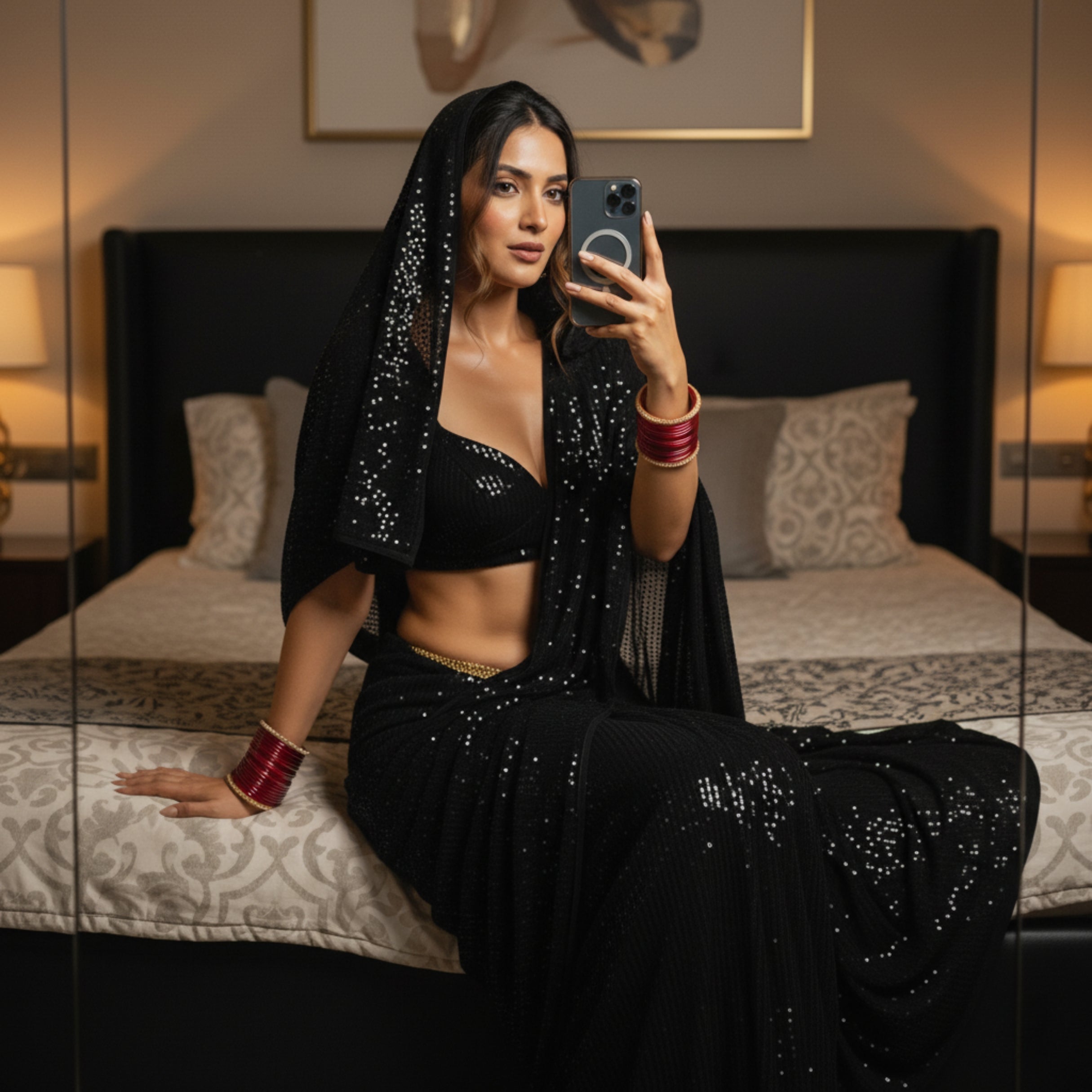 Sparkling Temptation After Dark Saree