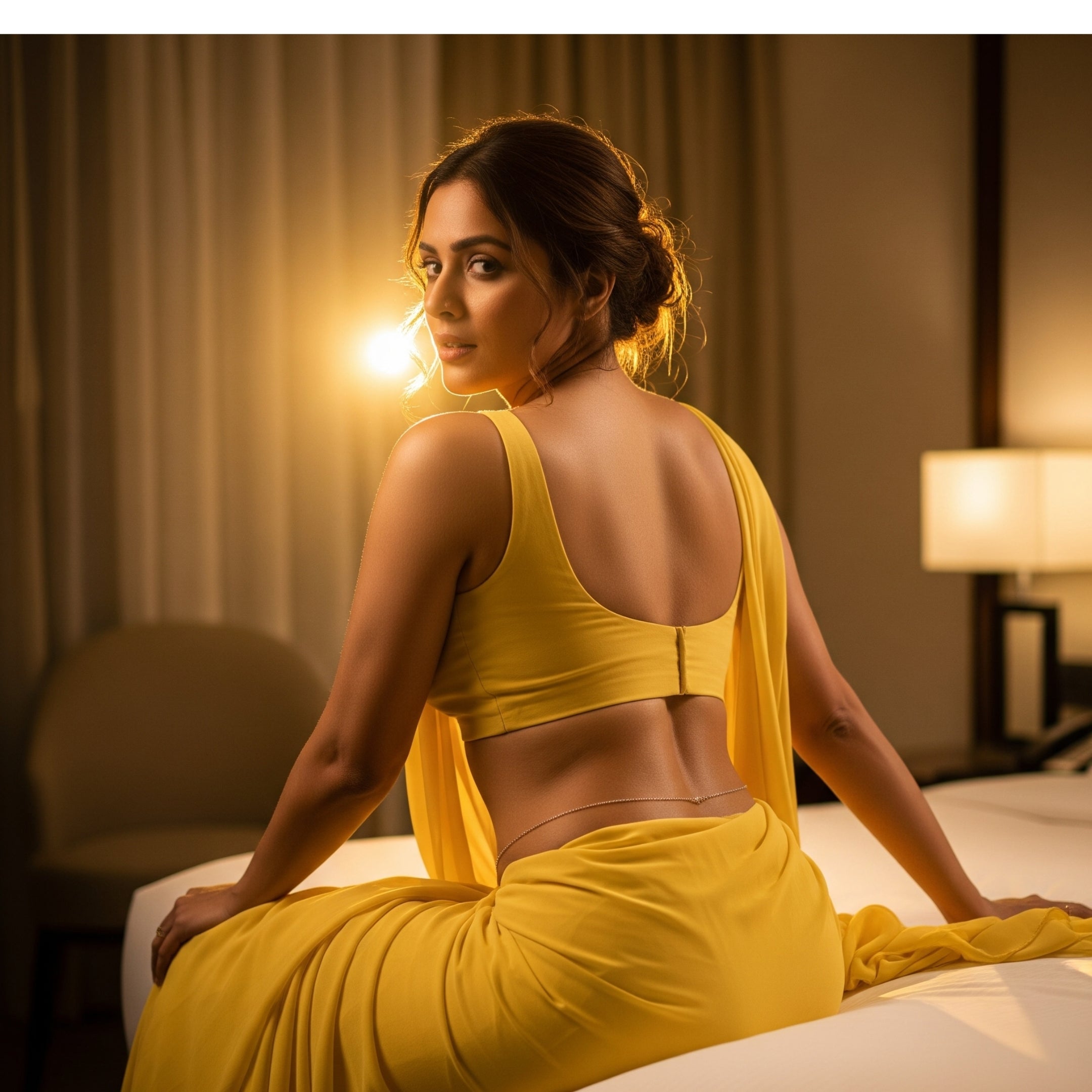 Golden Hour After-Dark Saree