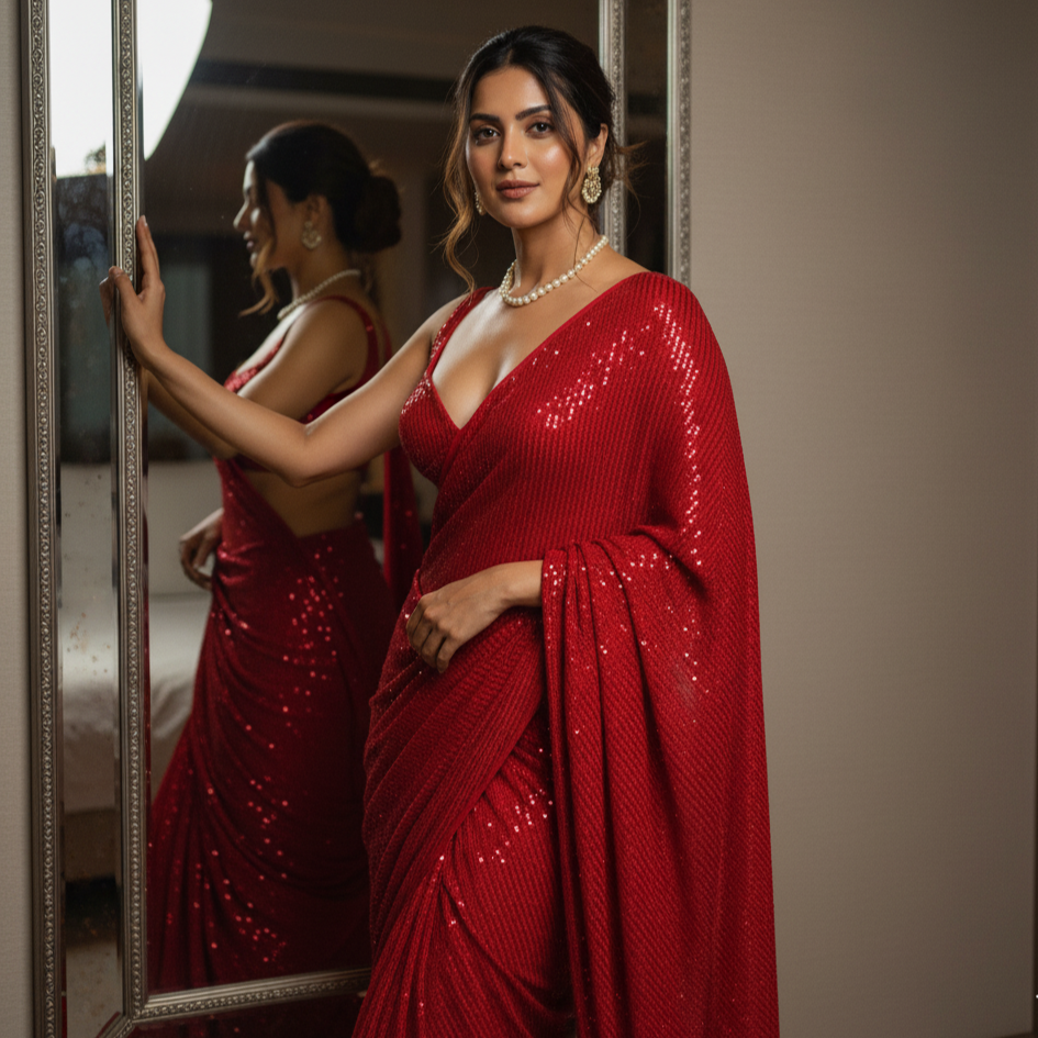 Scarlet Affair After Dark Saree