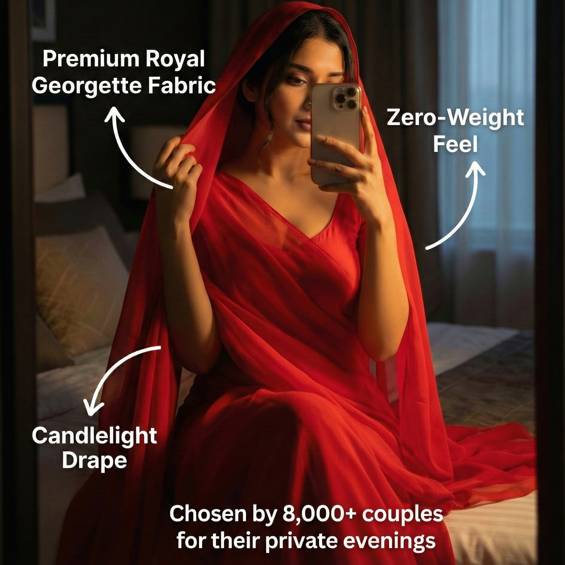 Velvet Temptation After Dark Saree