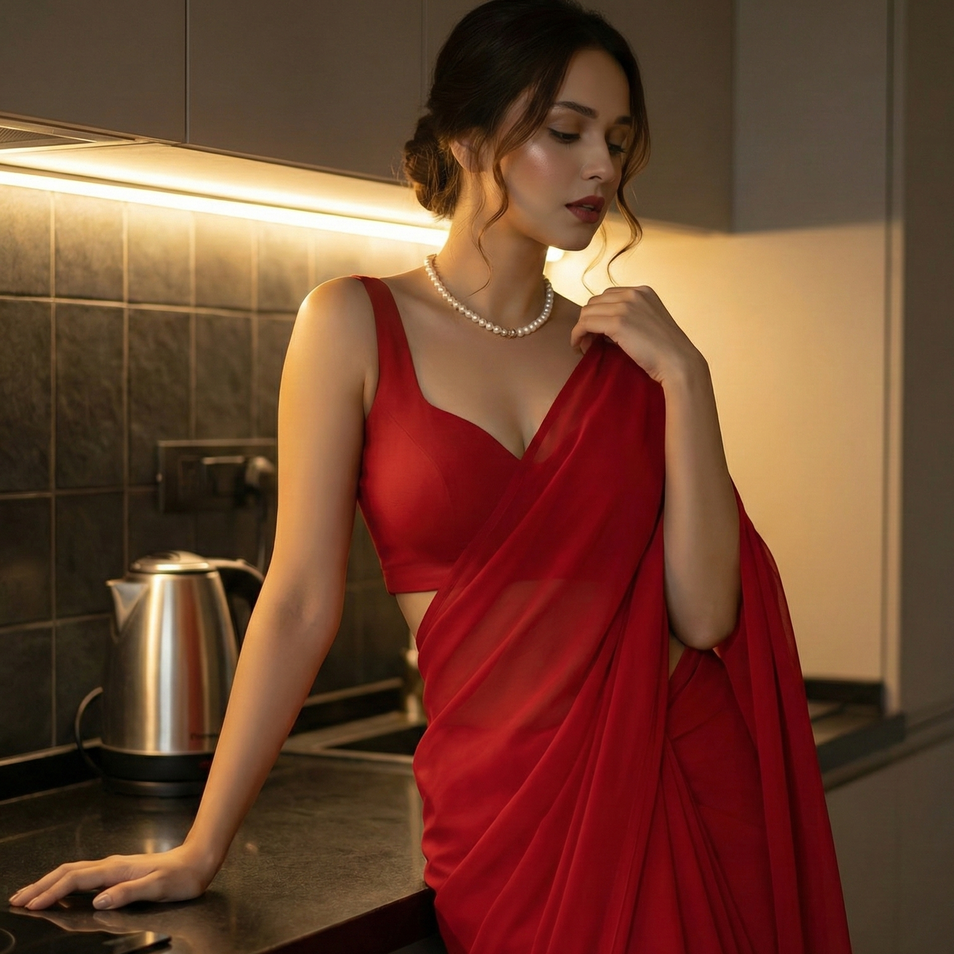 Velvet Temptation After Dark Saree