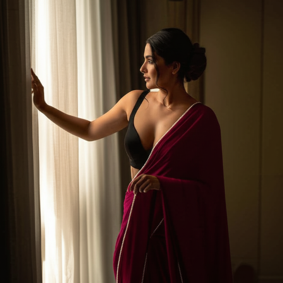 Pearled Desire Honeymoon Saree