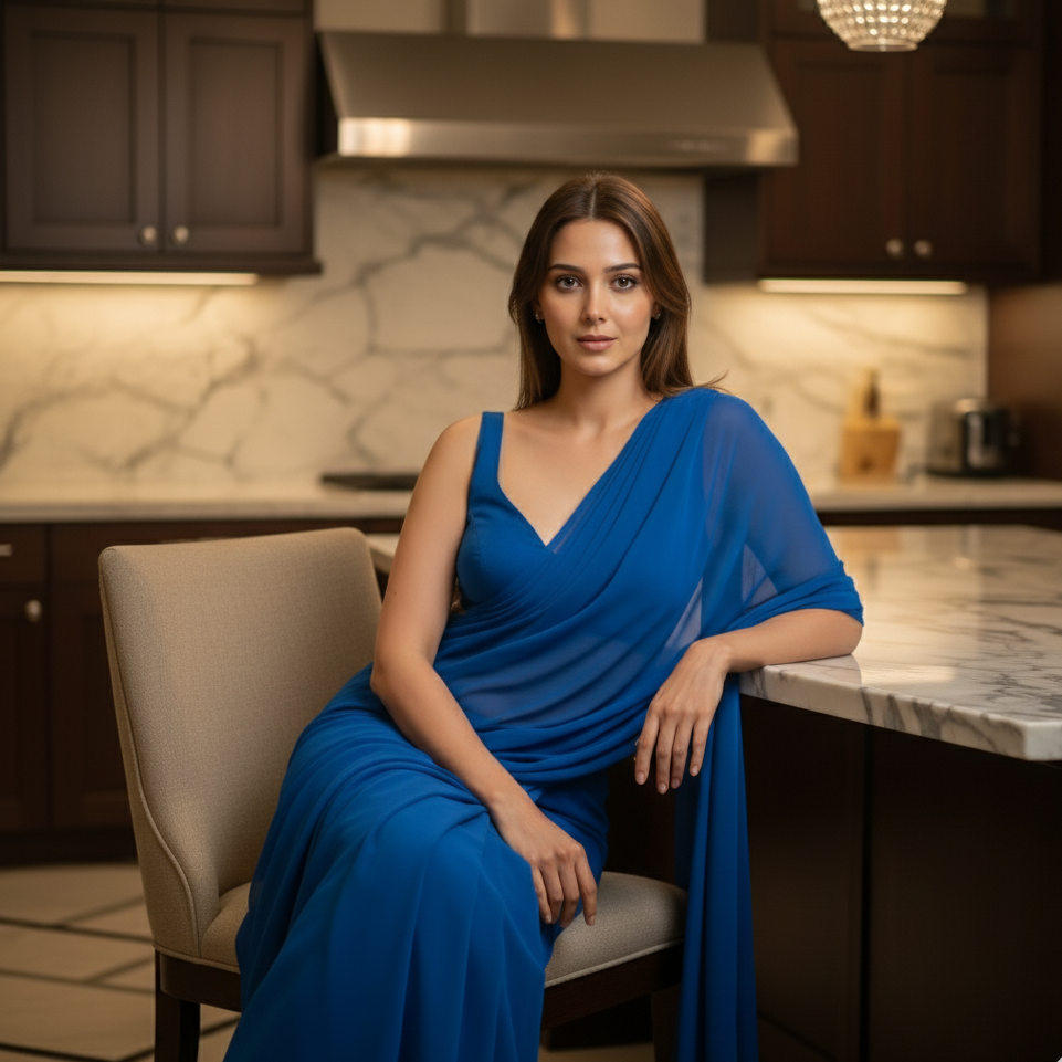 Bare Dusk After Dark Saree