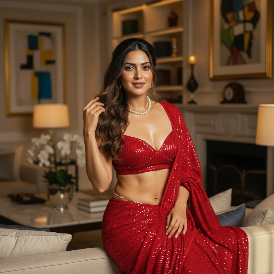 Scarlet Affair After Dark Saree