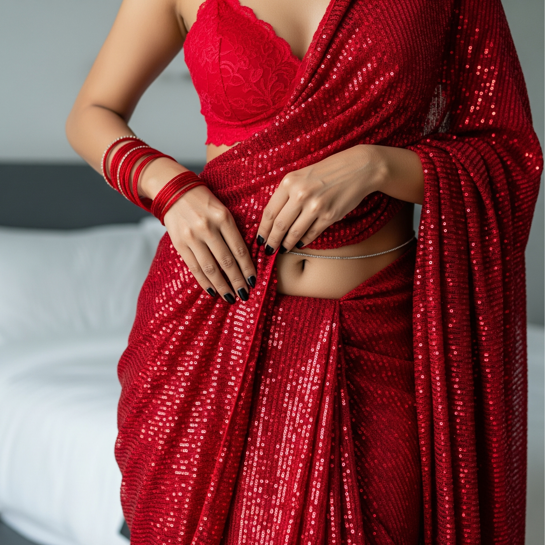 Scarlet Affair After Dark Saree