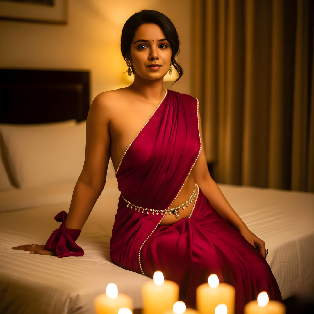 Pearled Desire Honeymoon Saree