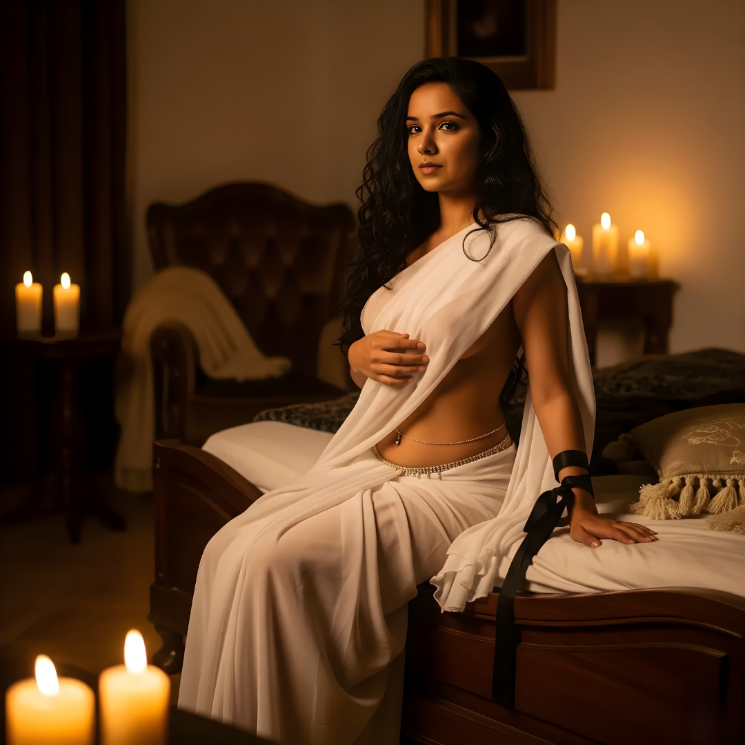Mysterious Night After Dark Saree