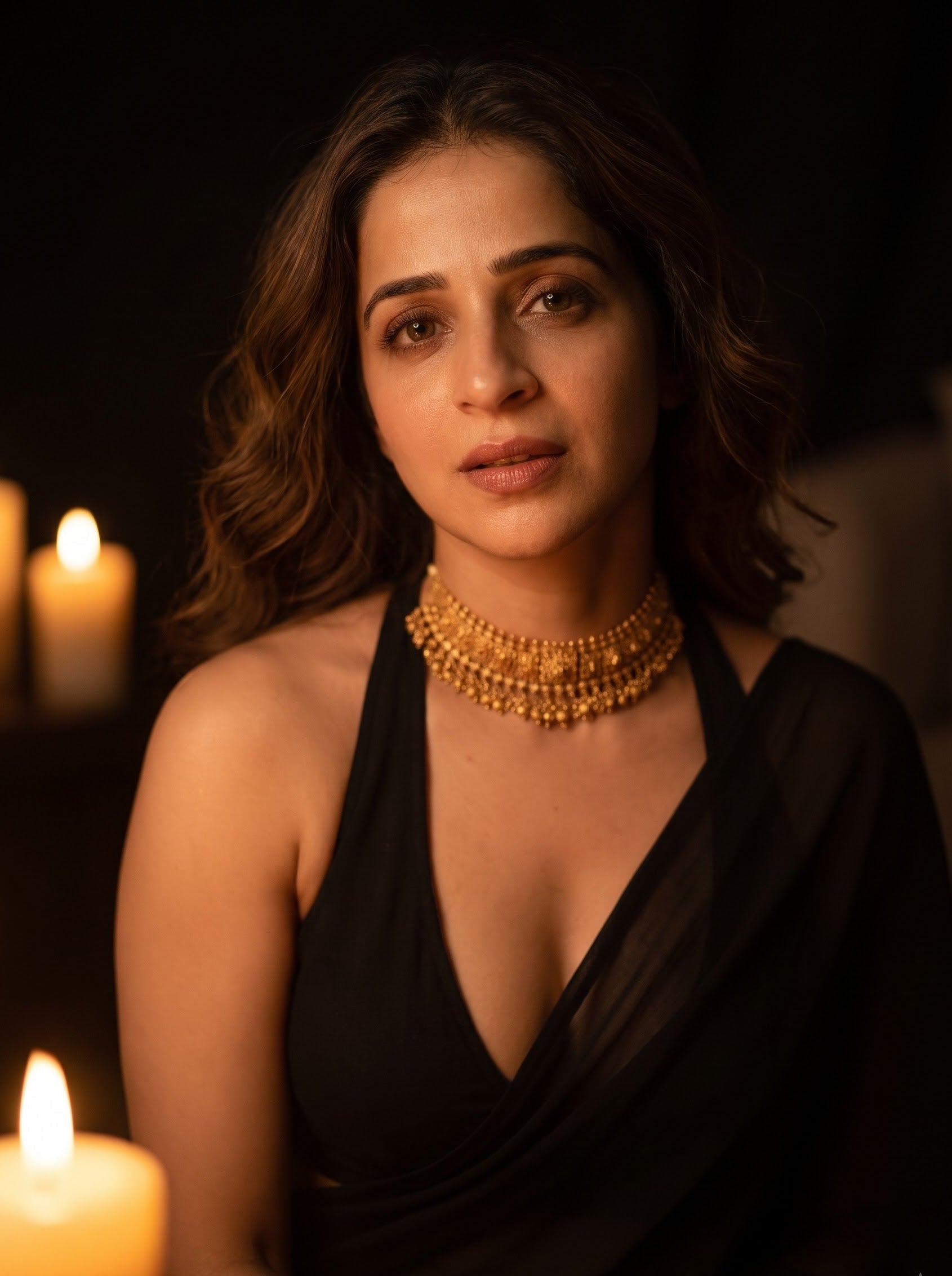 Stardust Seduction After Dark Saree with Belly Chain