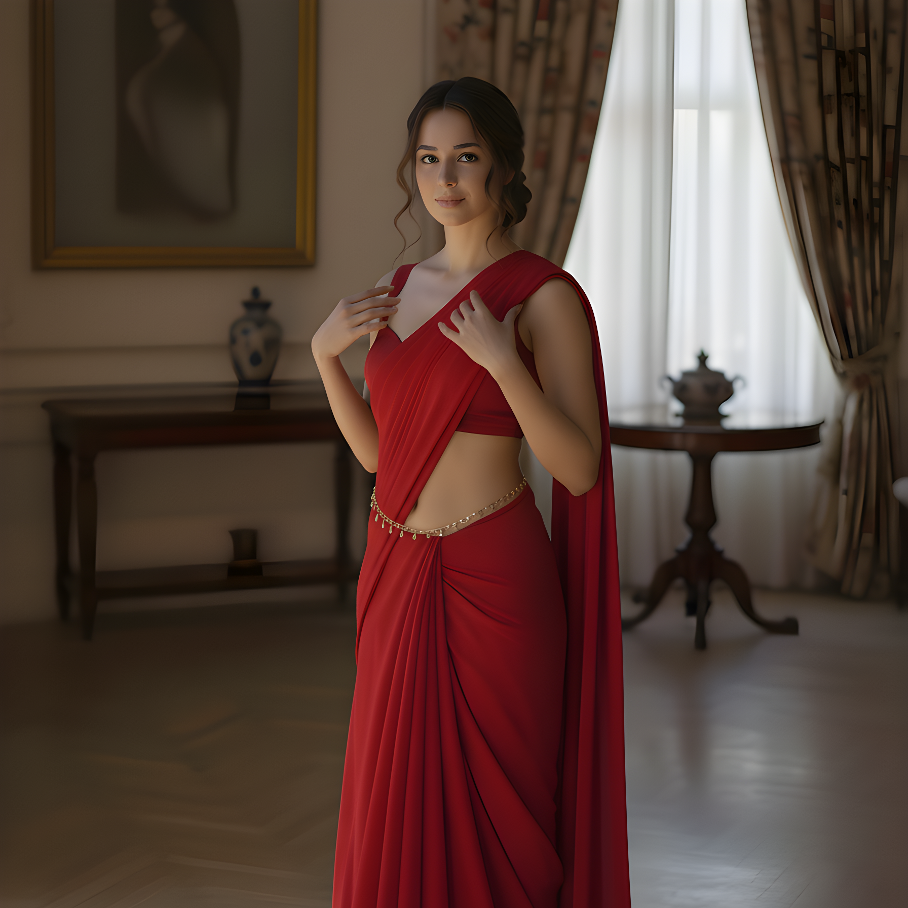 Velvet Temptation After Dark Saree