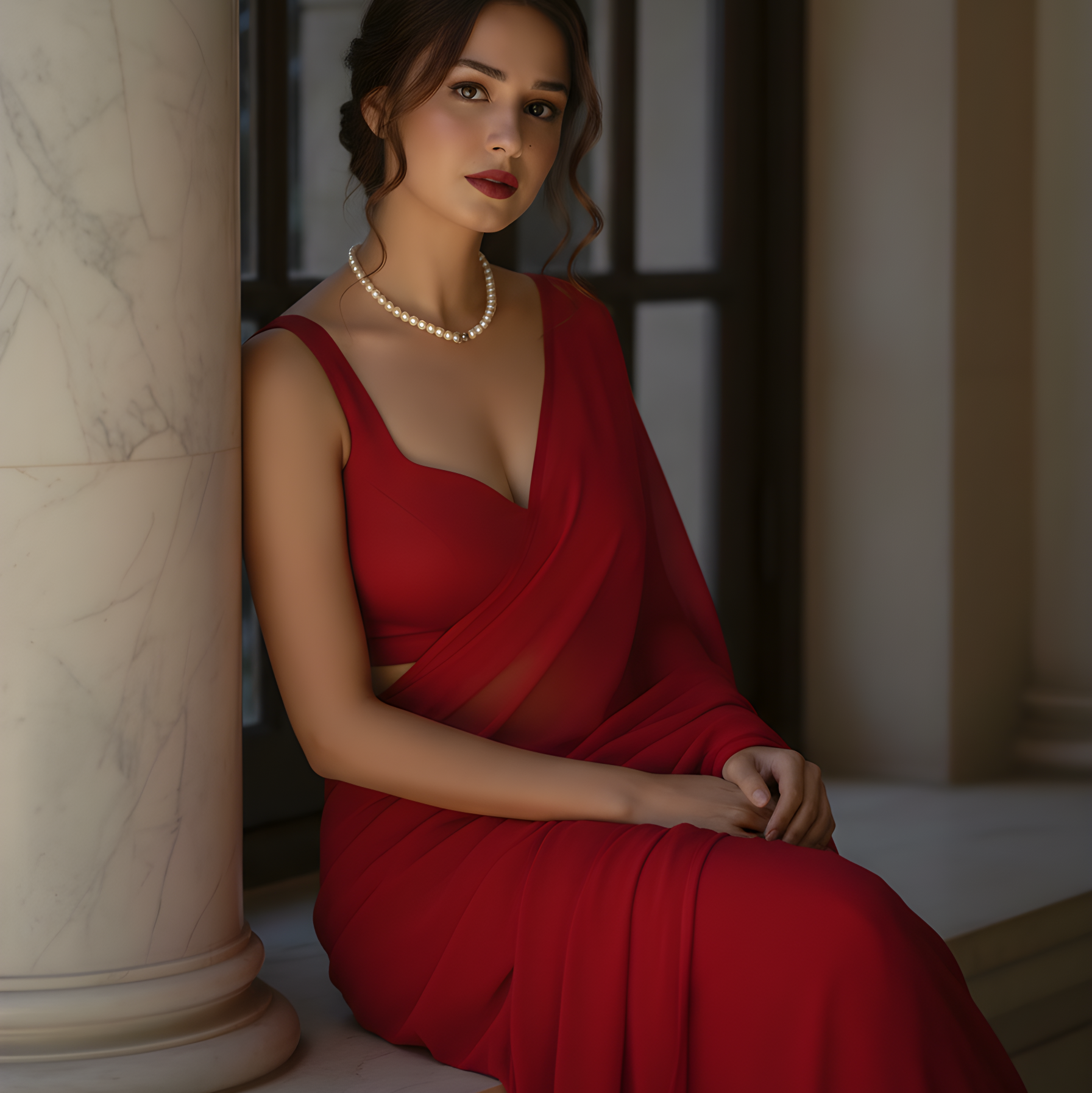 Velvet Temptation After Dark Saree