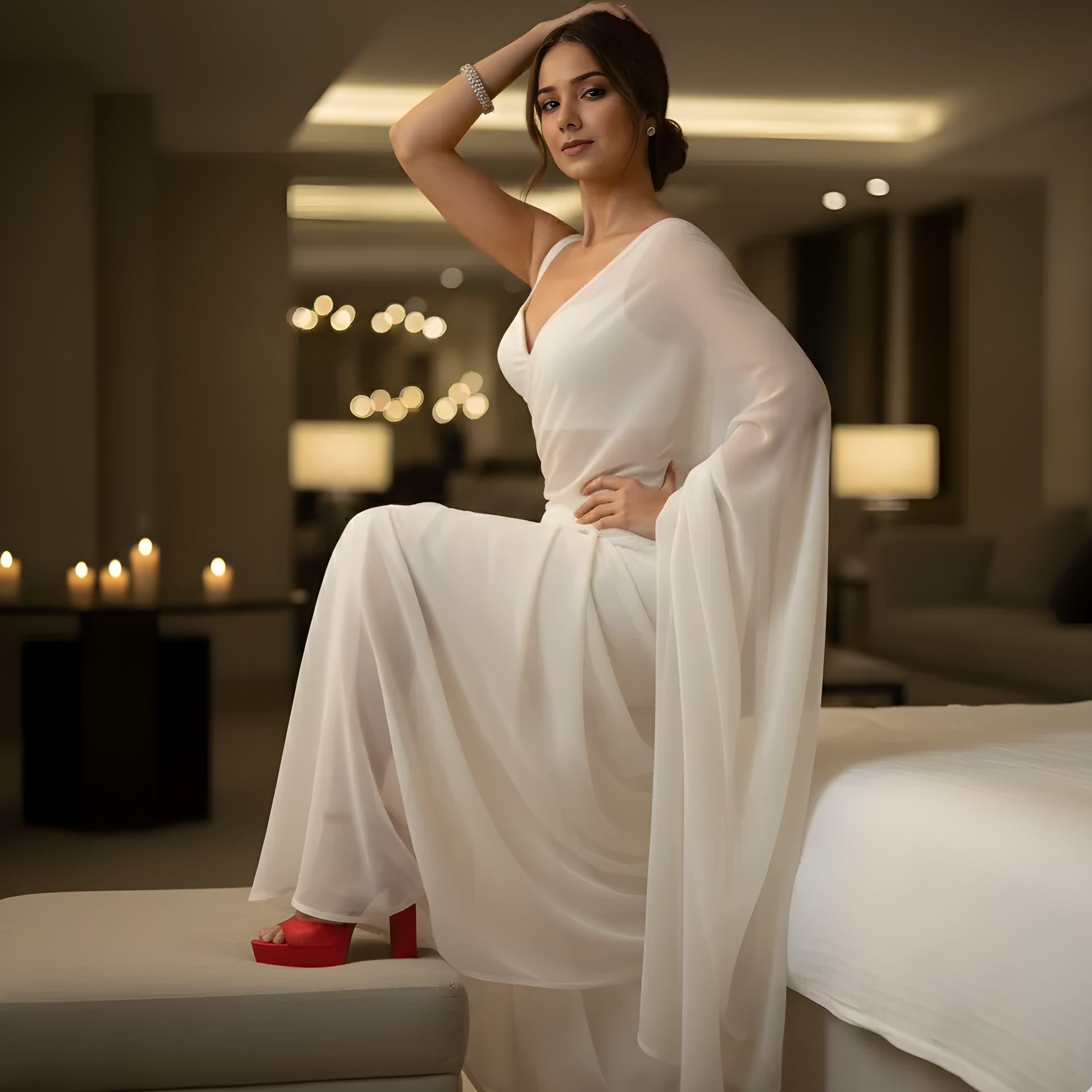 Mysterious Night After Dark Saree
