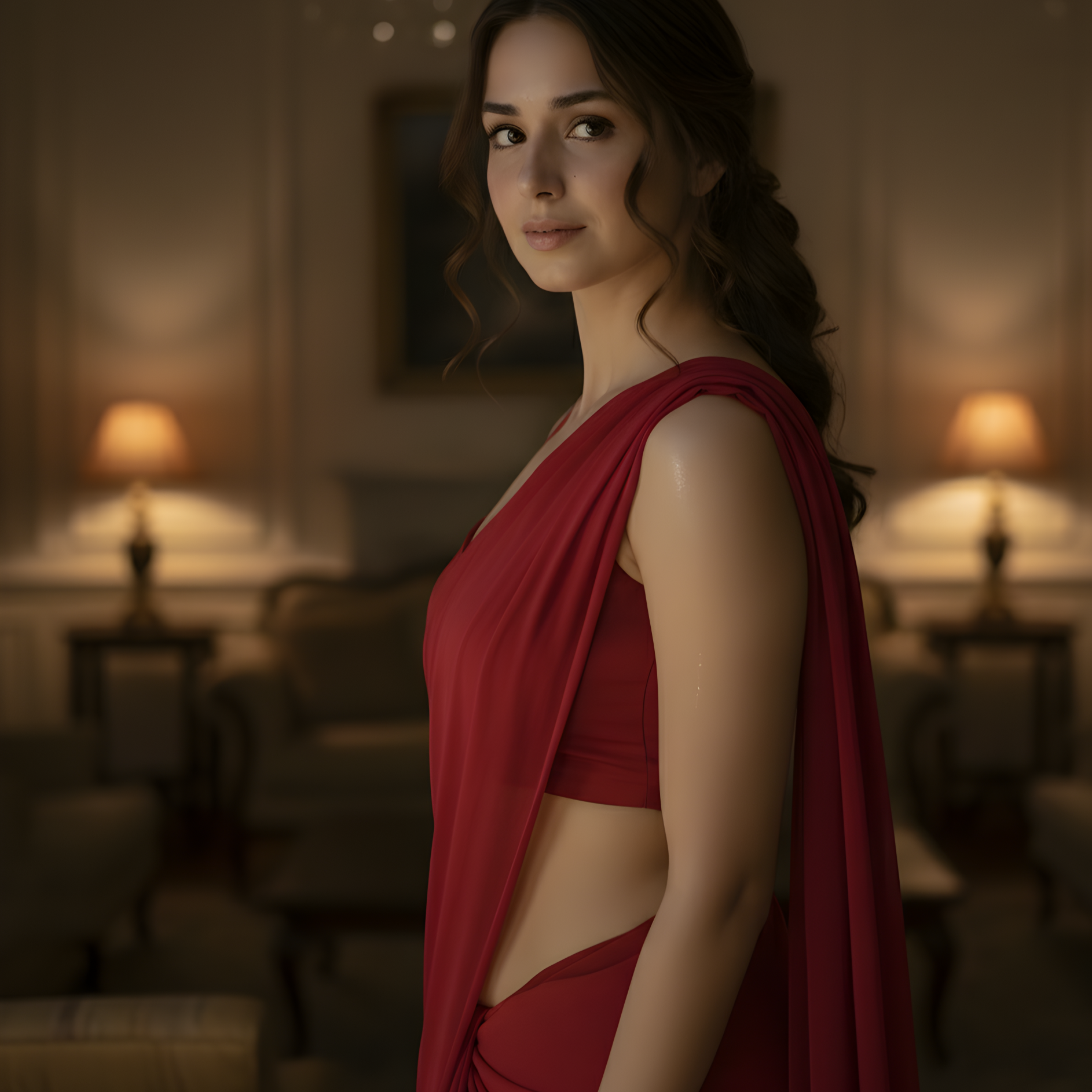 Velvet Temptation After Dark Saree