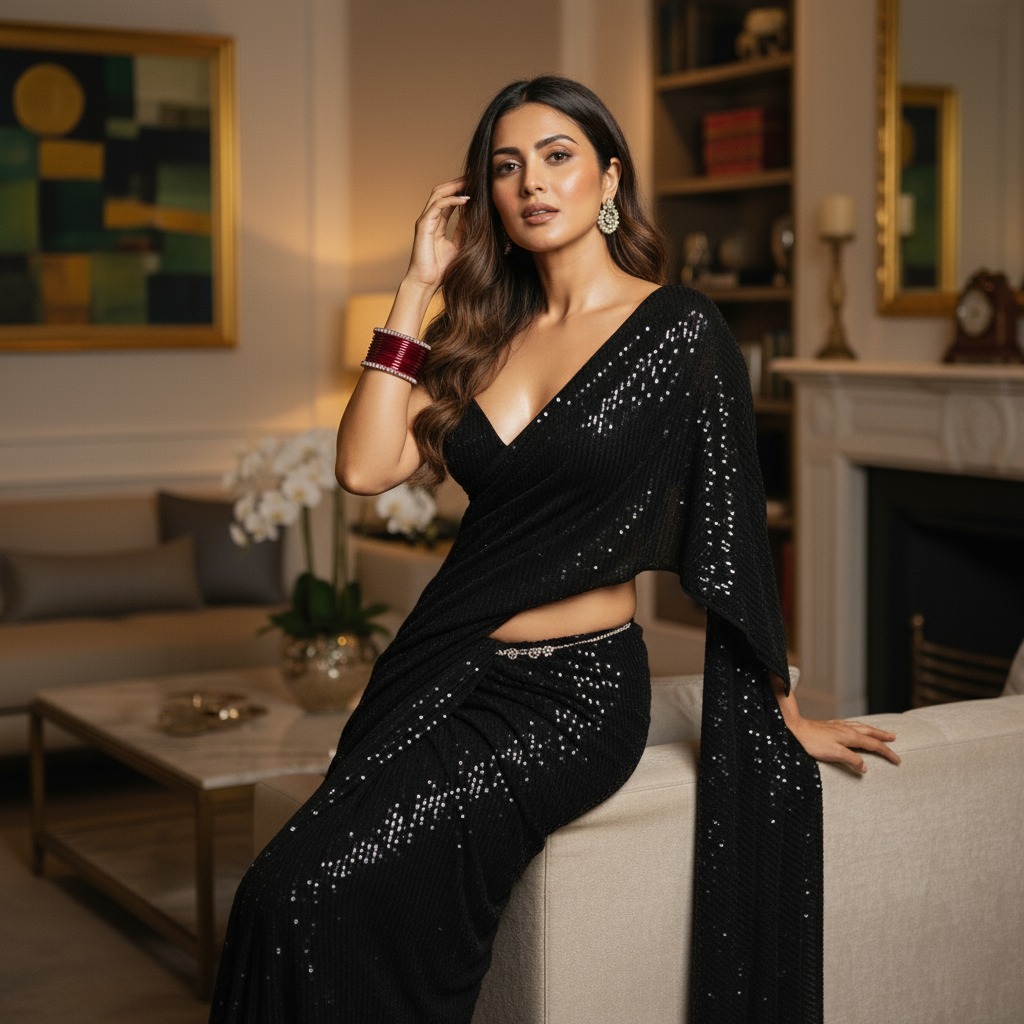 Sparkling Temptation After Dark Saree