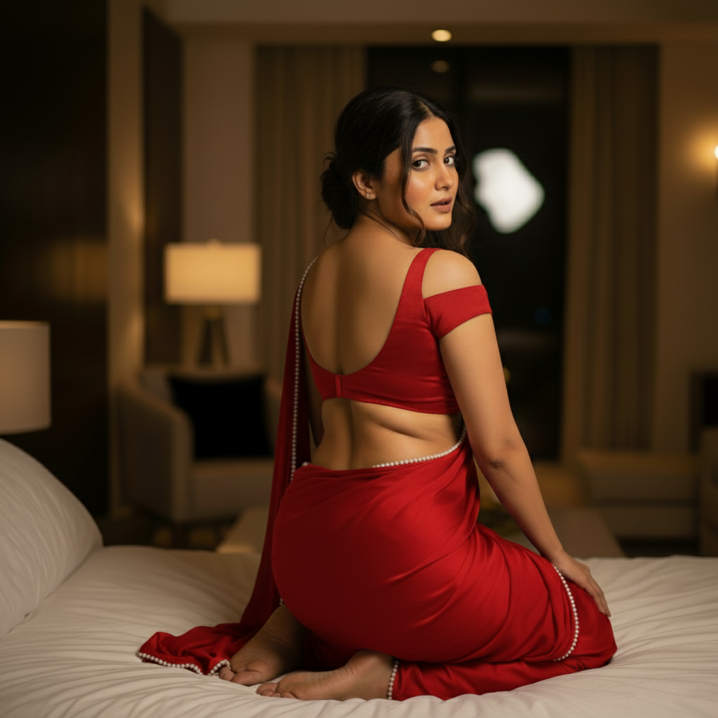 Pearl Crimson After Dark Saree