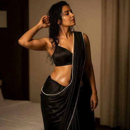 Midnight Pearl After Dark Saree