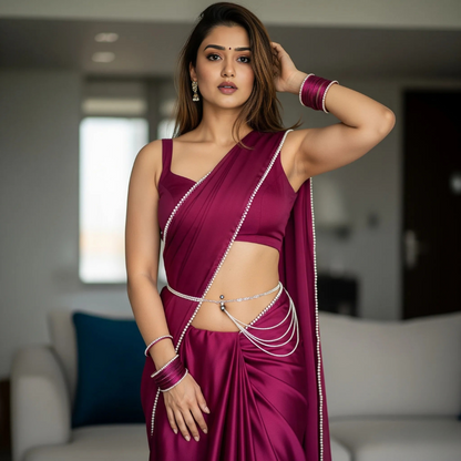 Pearled Desire Honeymoon Saree